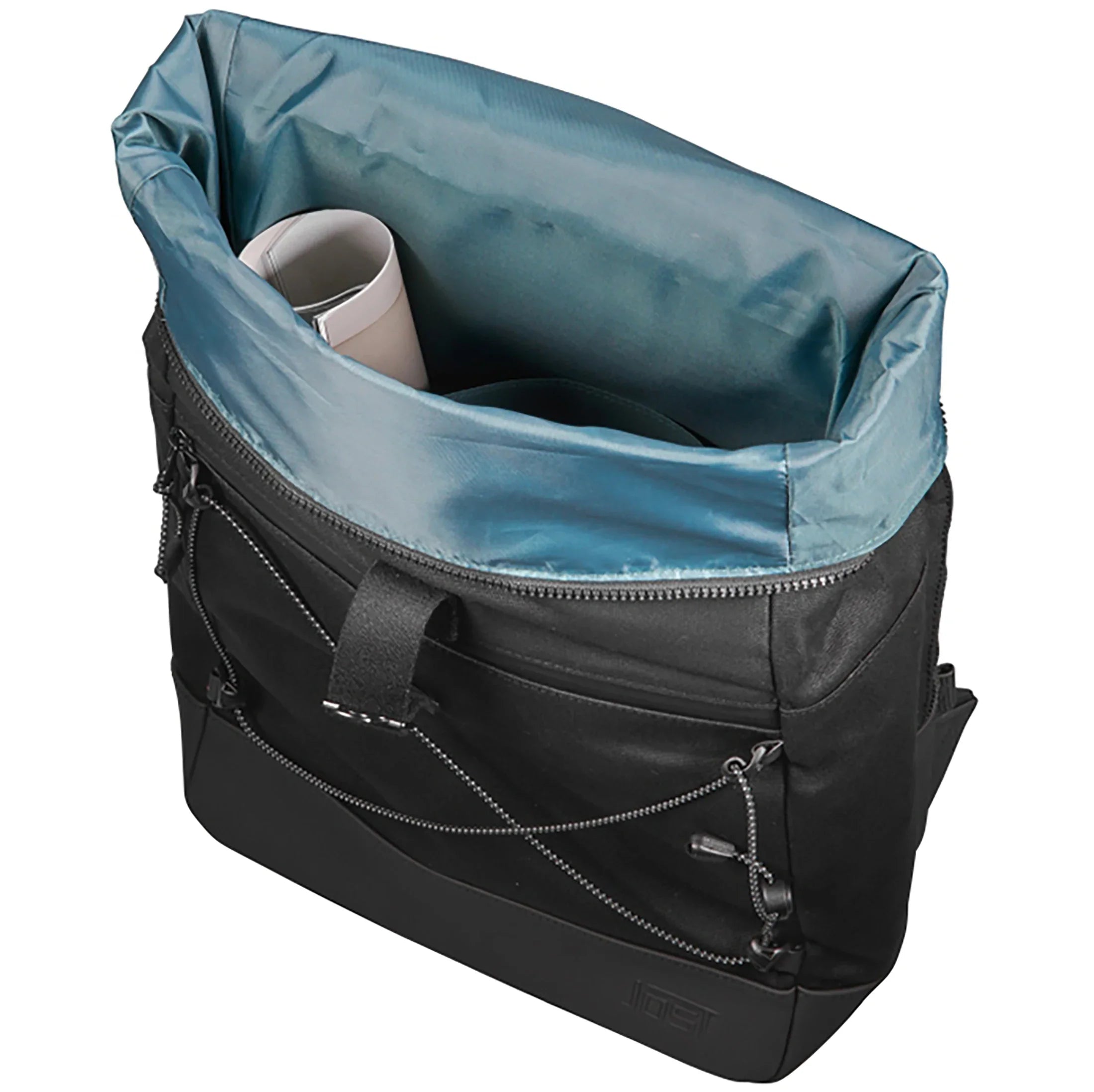 Jost Ystad courier backpack with laptop compartment 46 cm - black