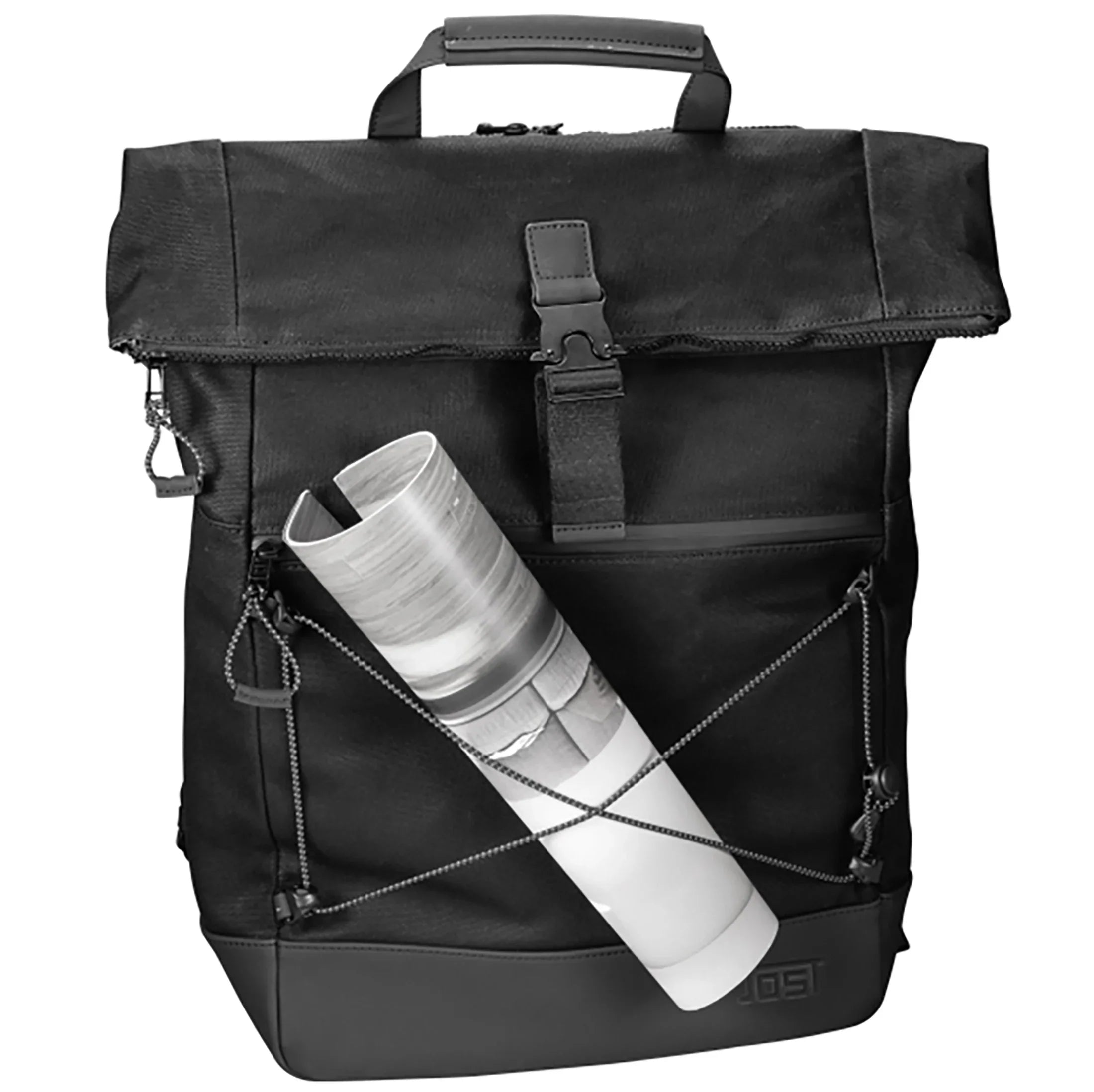 Jost Ystad courier backpack with laptop compartment 46 cm - black