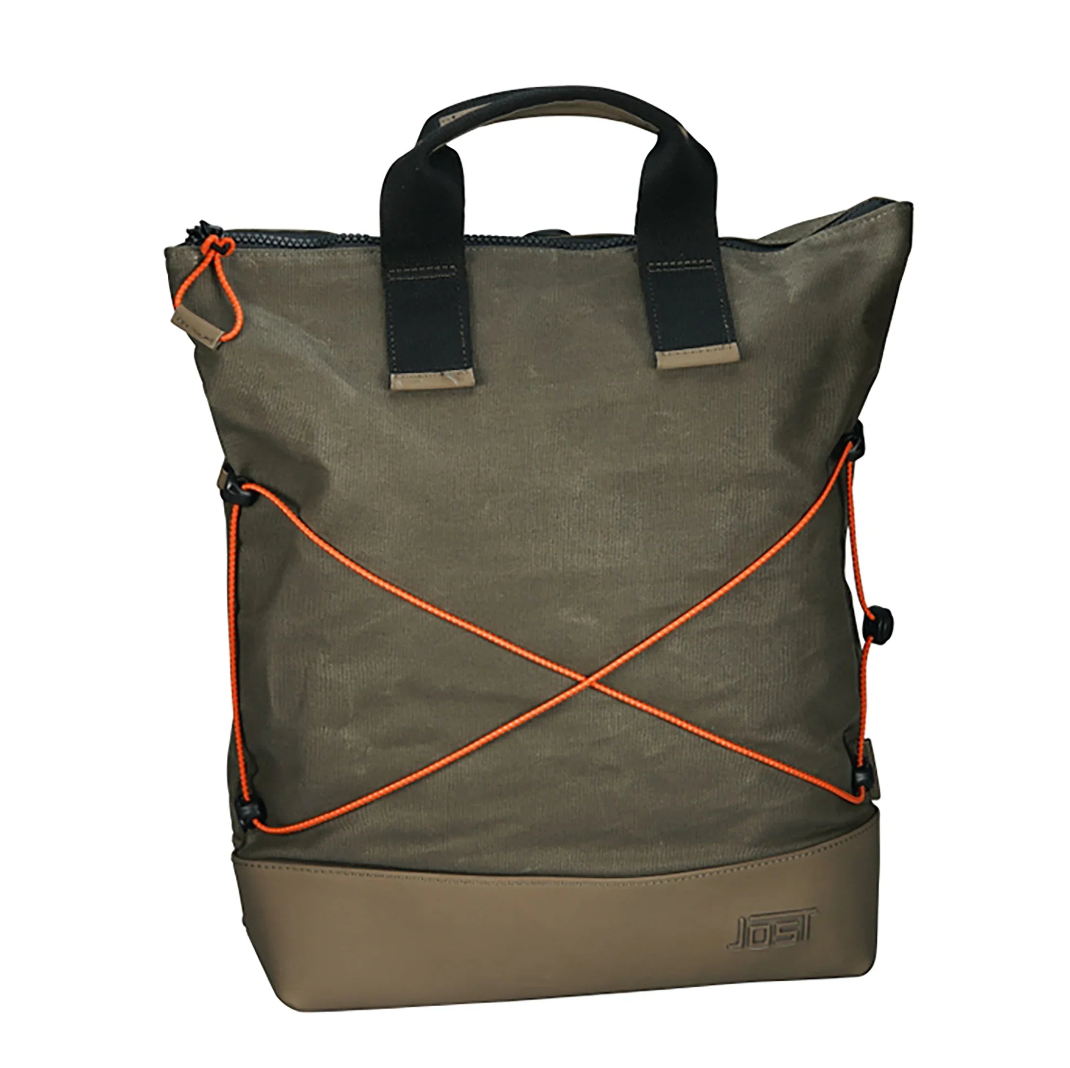 Jost Ystad XChange Bag Umhängetasche Rucksackfunktion 40 cm - olive