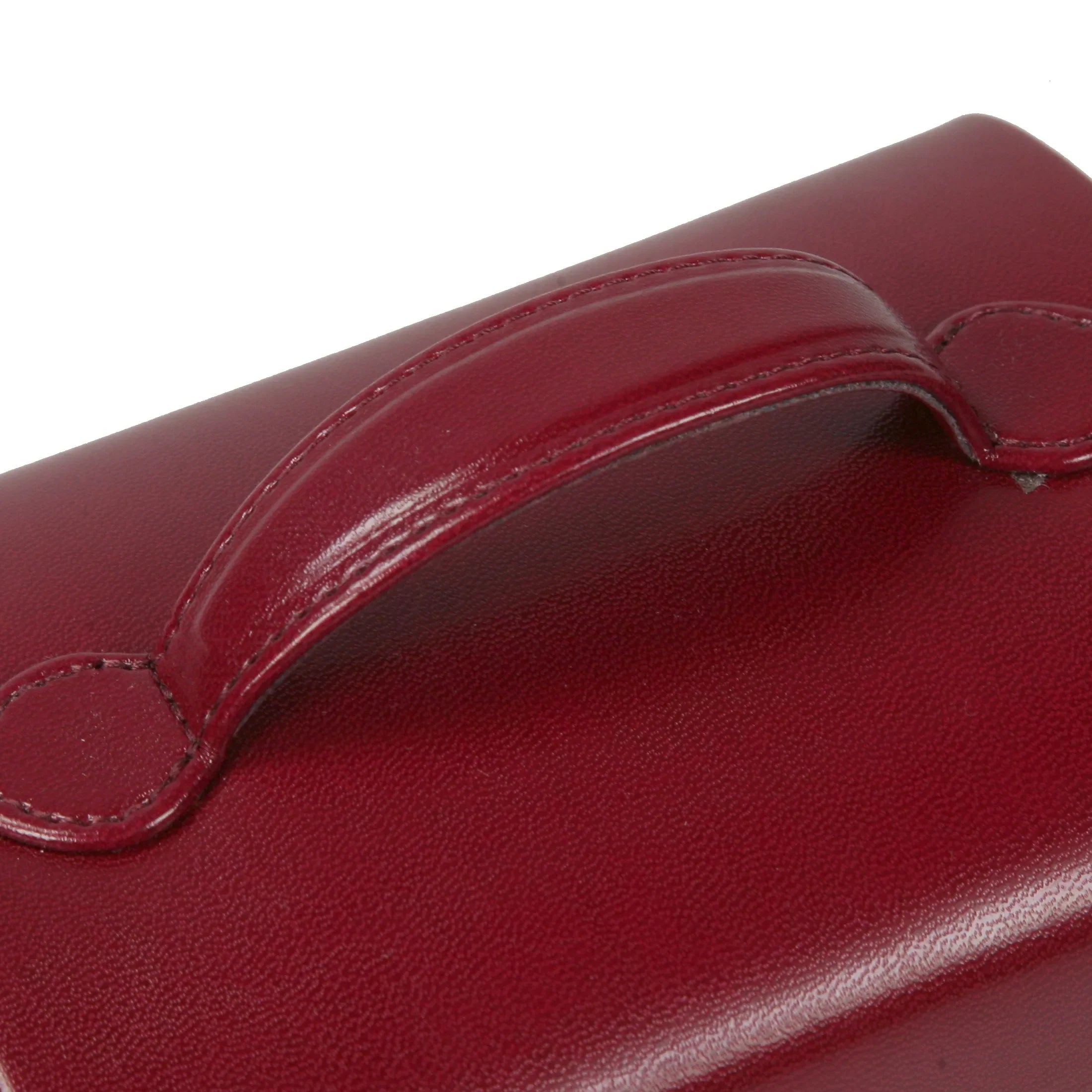 Windrose Merino small jewelry case 15 cm - black