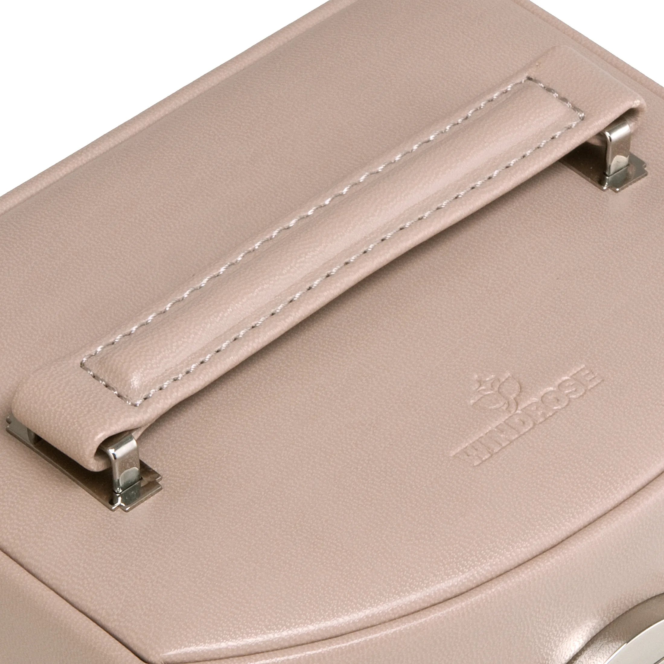 Windrose Merino Automatic Jewelry Case 17 cm - black