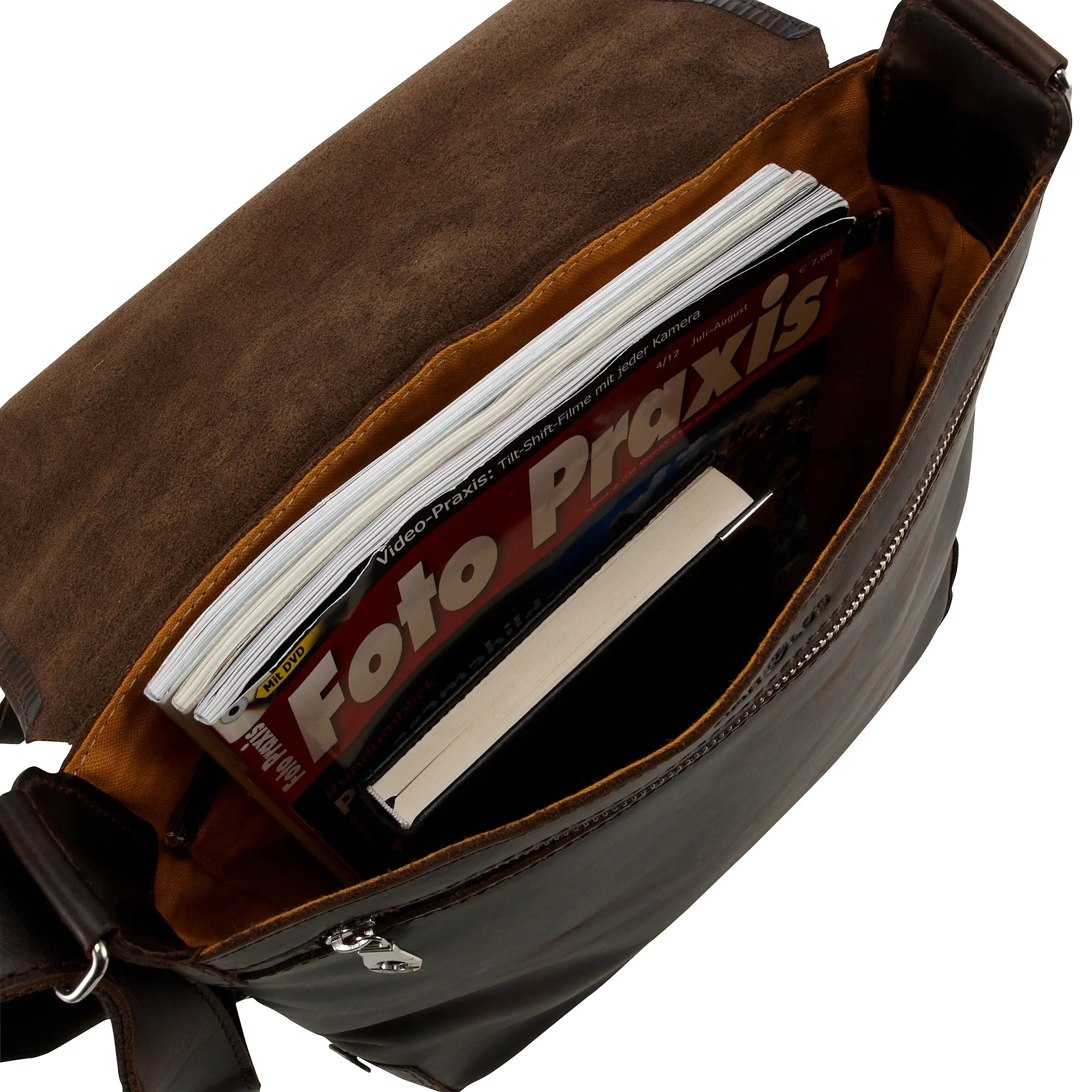 Harolds Jil Umhängetasche aus Leder 29 cm - schwarz