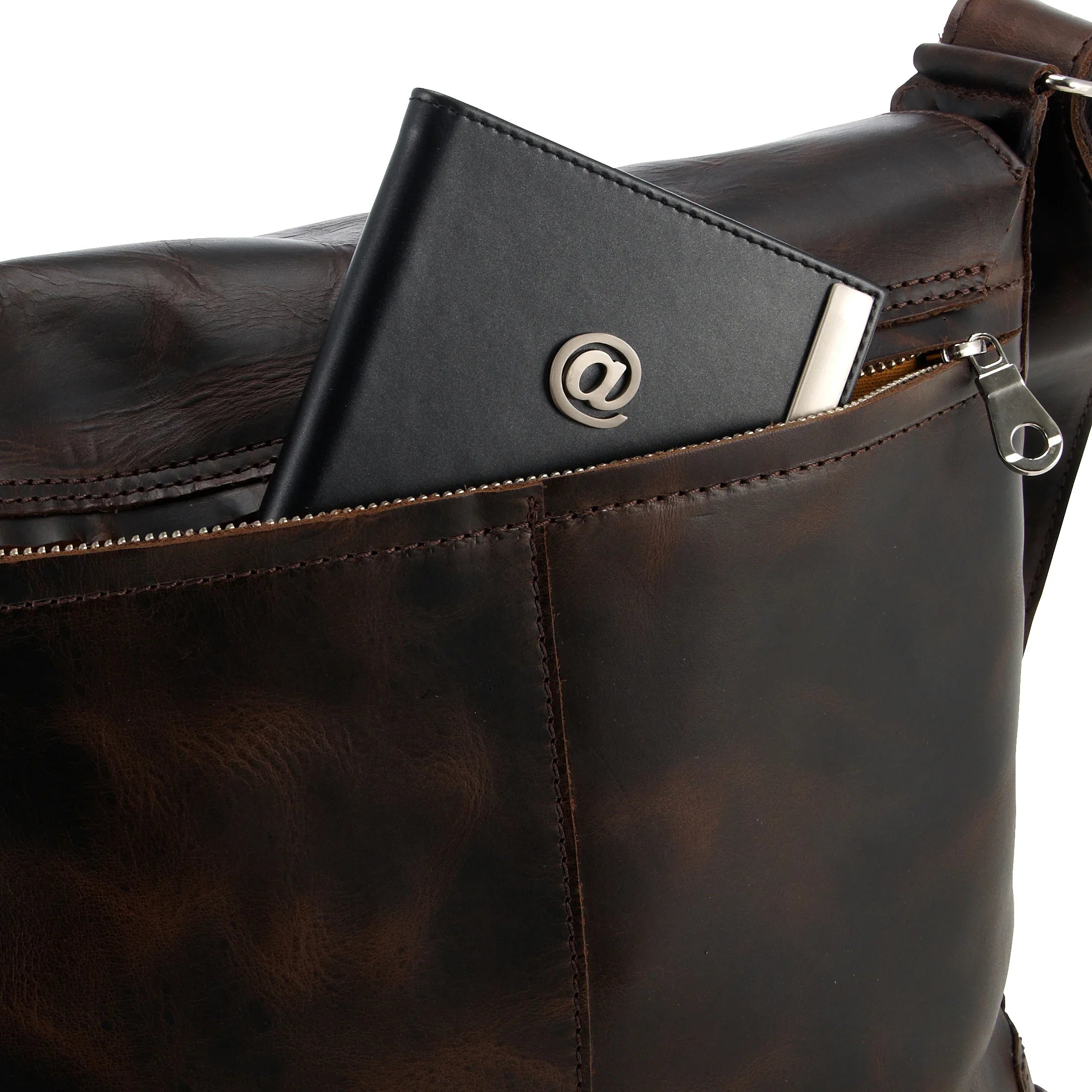 Harolds Jil Umhängetasche aus Leder 29 cm - schwarz