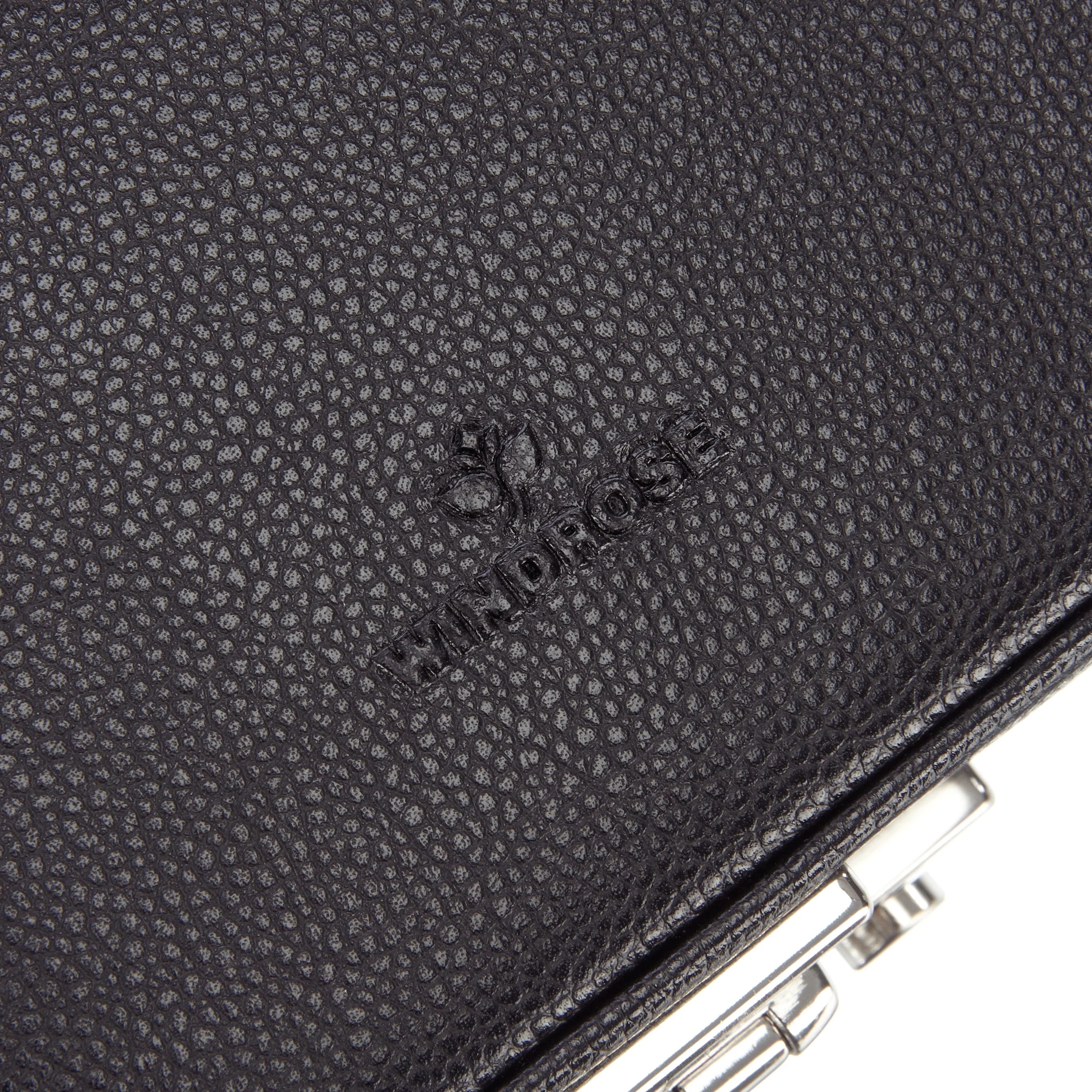Windrose Beluga watch case for 10 watches 24 cm - black