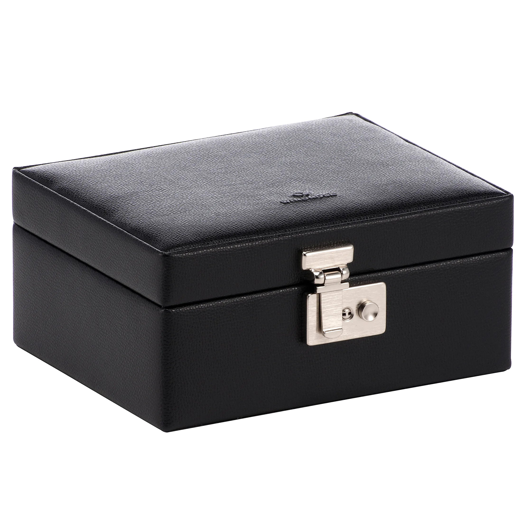 Windrose Beluga Uhrenkassette für 8 Uhren 19 cm - schwarz