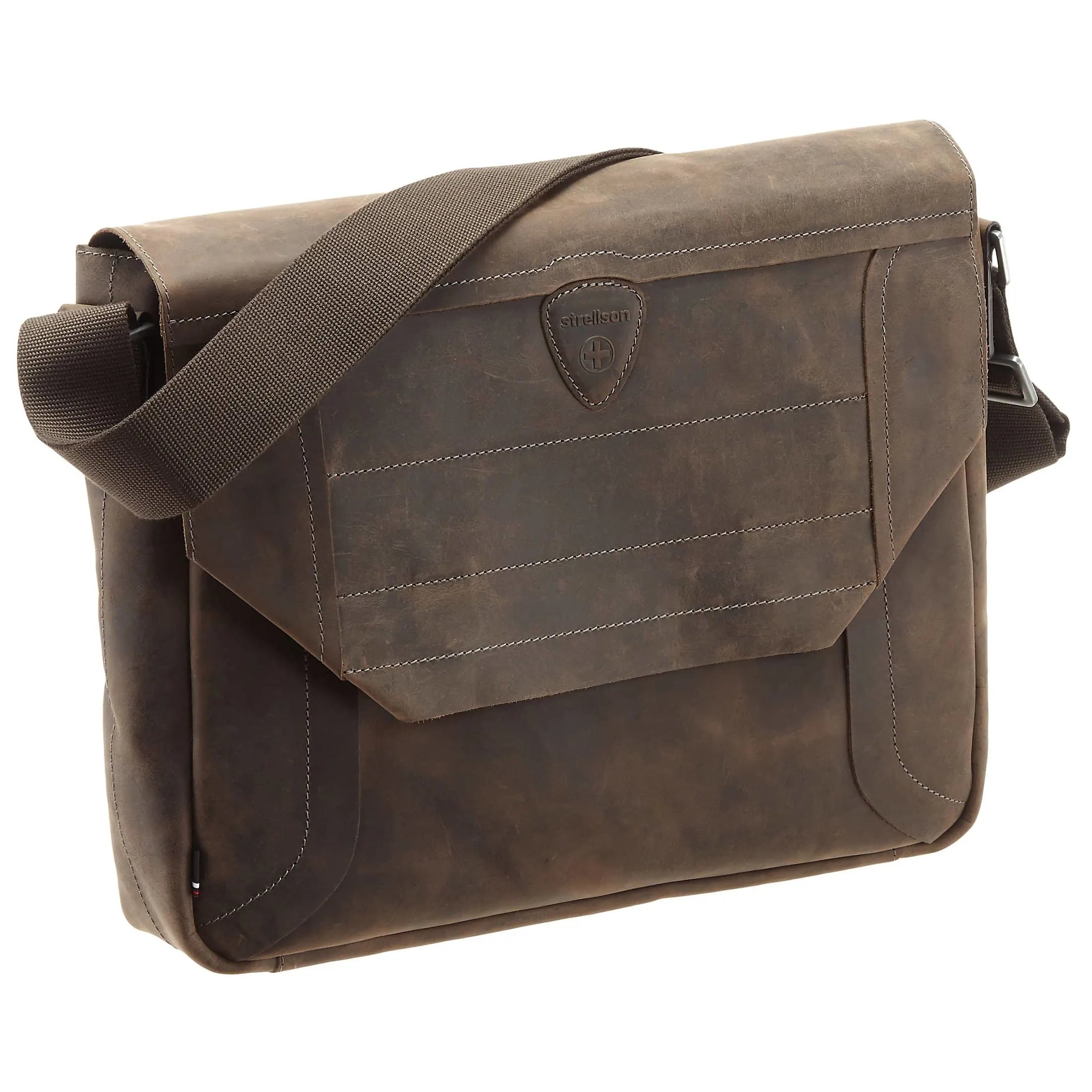 Strellson Hunter Messenger LHF 39 cm - dark brown