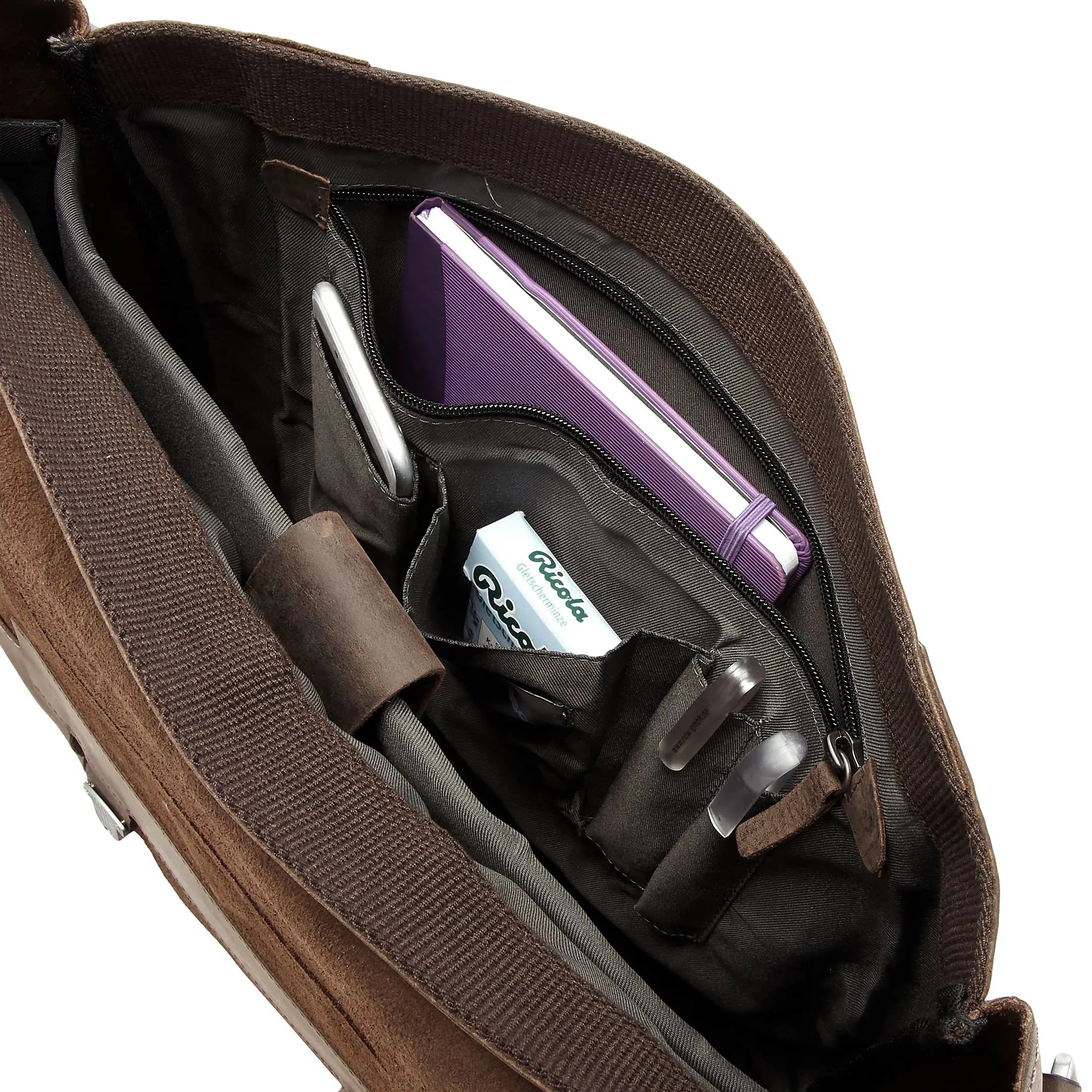 Strellson Hunter Messenger LHF 39 cm - dark brown