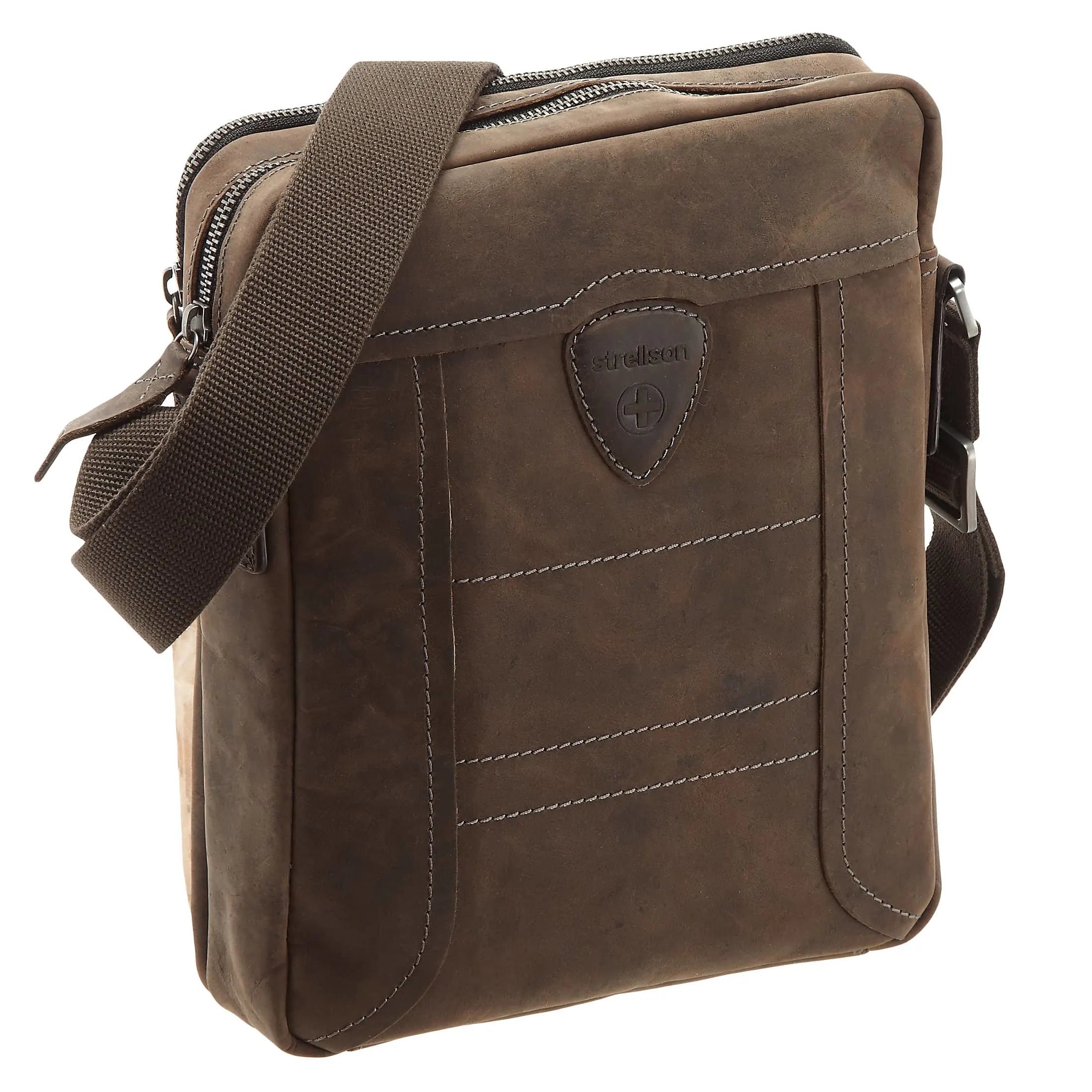 Strellson Hunter shoulder bag SVZ 28 cm - dark brown