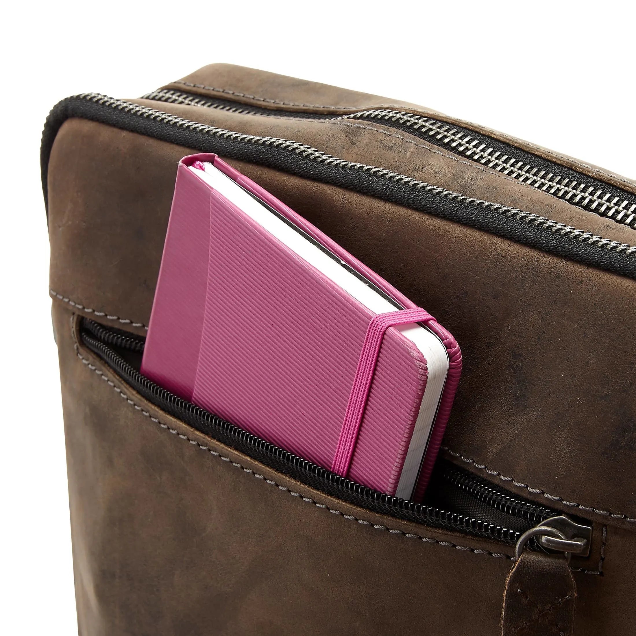 Strellson Hunter shoulder bag SVZ 28 cm - dark brown