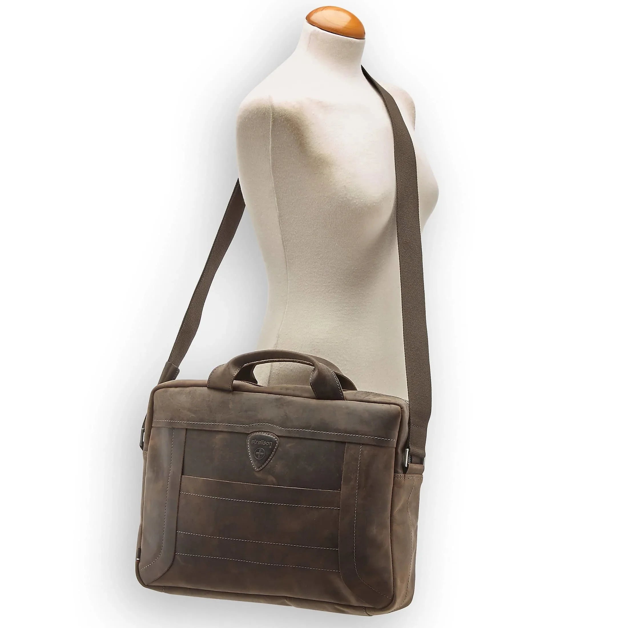 Strellson Hunter Aktentasche SHZ 39 cm - dunkelbraun