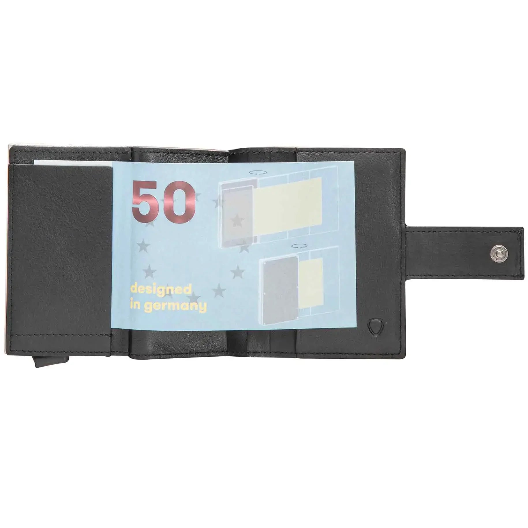 Strellson Carter C-Two E-Cage SV8 Wallet 10 cm - black