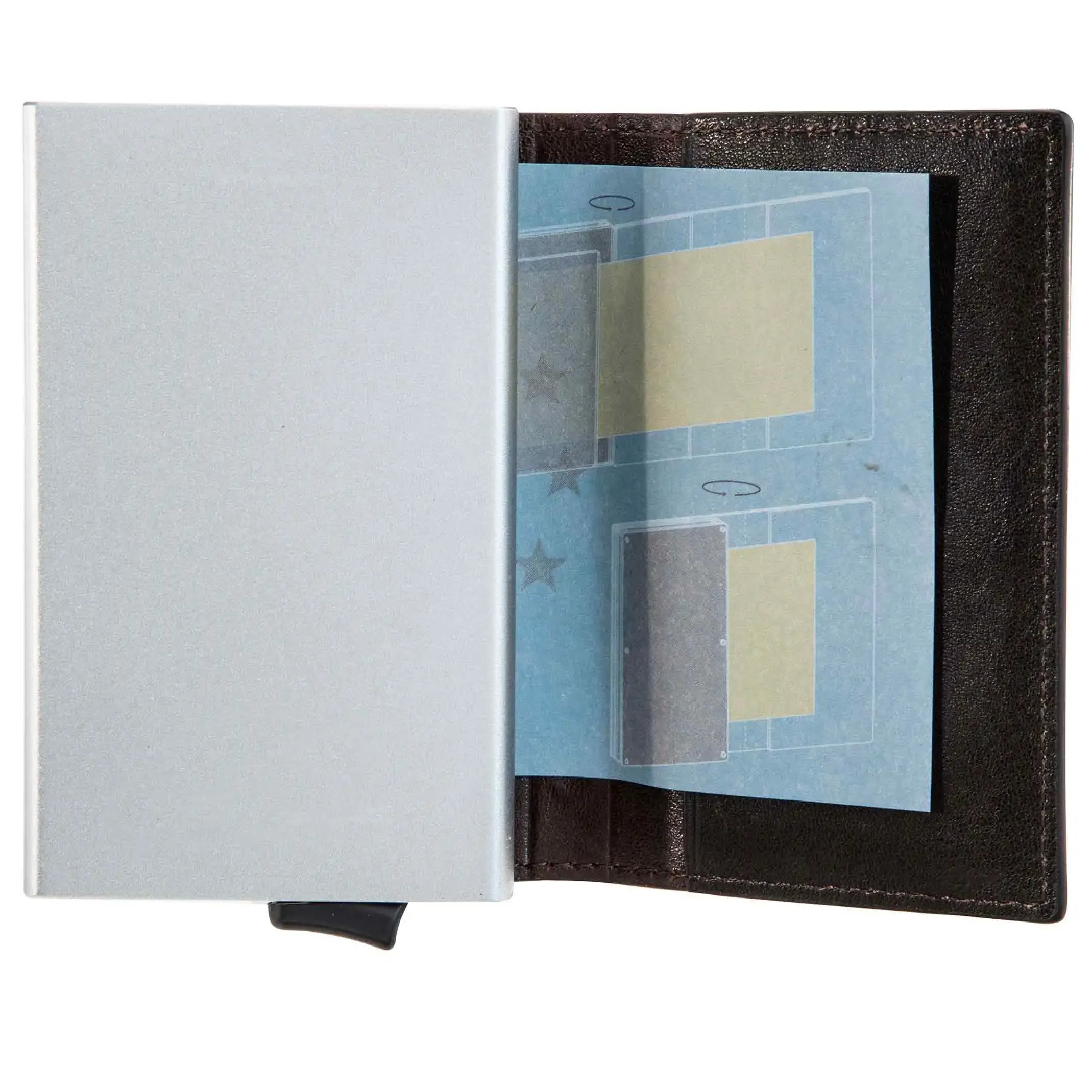 Strellson Norton C-One E-Cage SV8 wallet 10 cm - Dark Brown