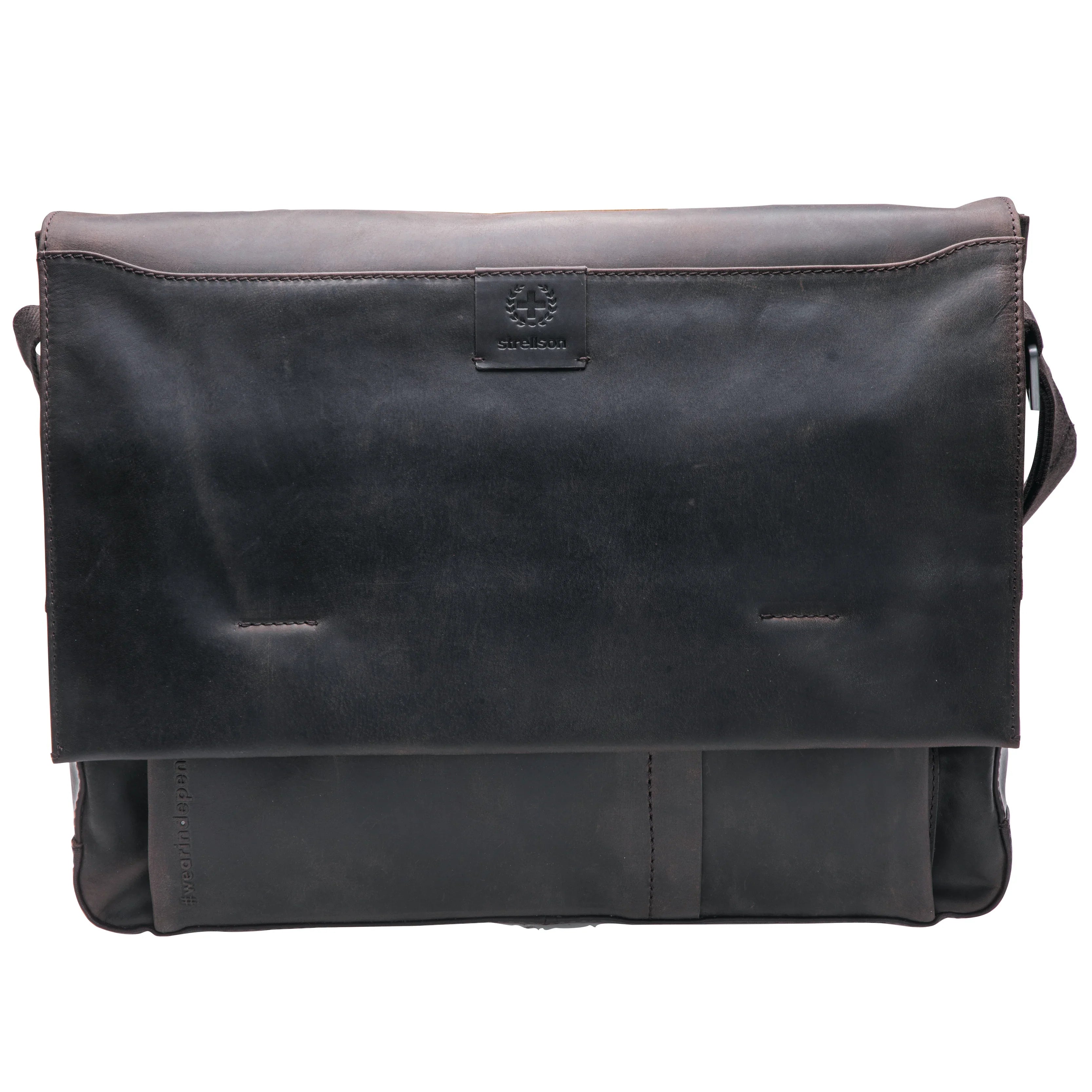 Strellson Brick Lane Jeremy Messenger LHF 41 cm - Dark Brown