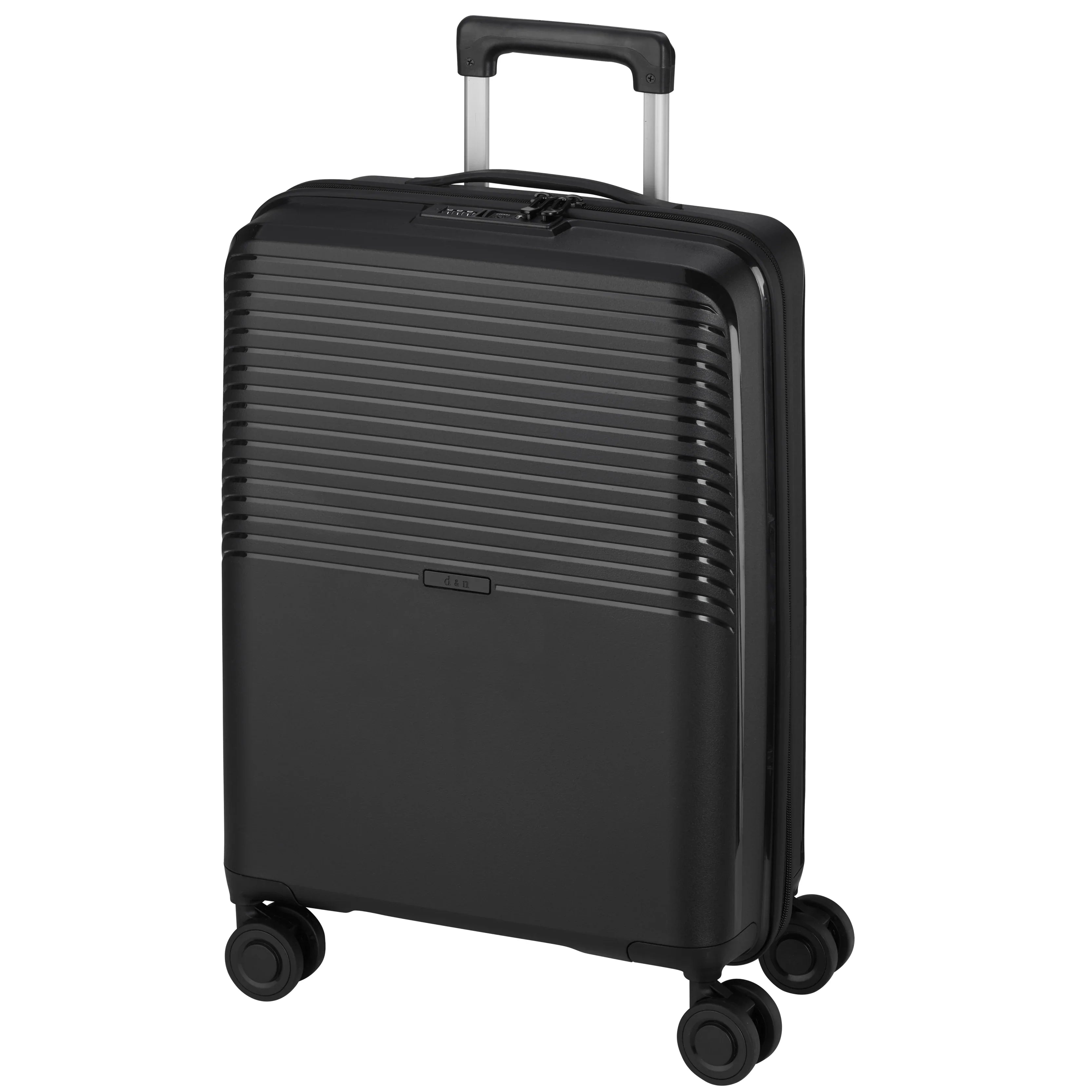 d&n Travel Line 4000 4-Rollen Trolley 66 cm - Schwarz