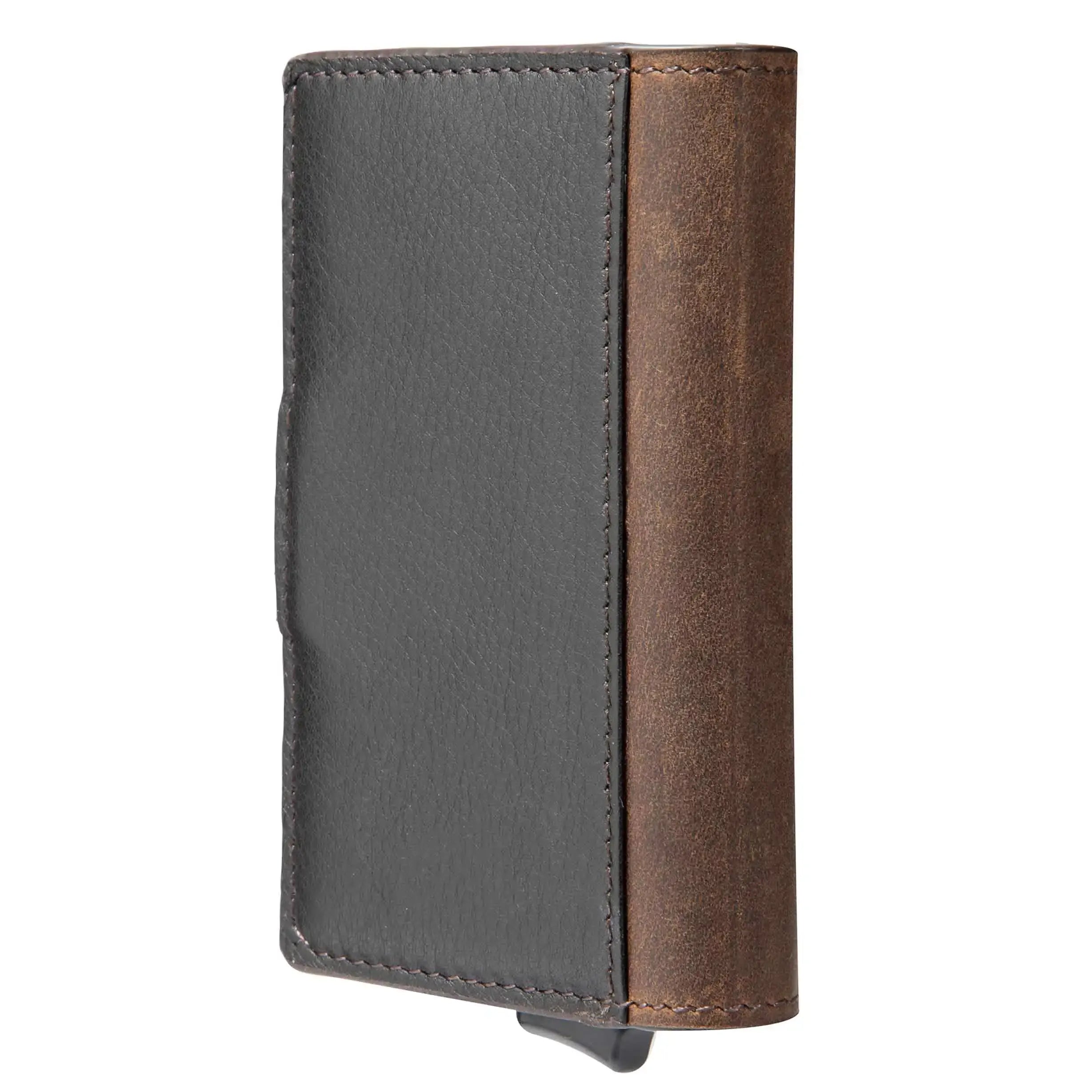 Maitre Bundenbach C-Two E-Cage SV8 Geldbörse 10 cm - Dark Brown