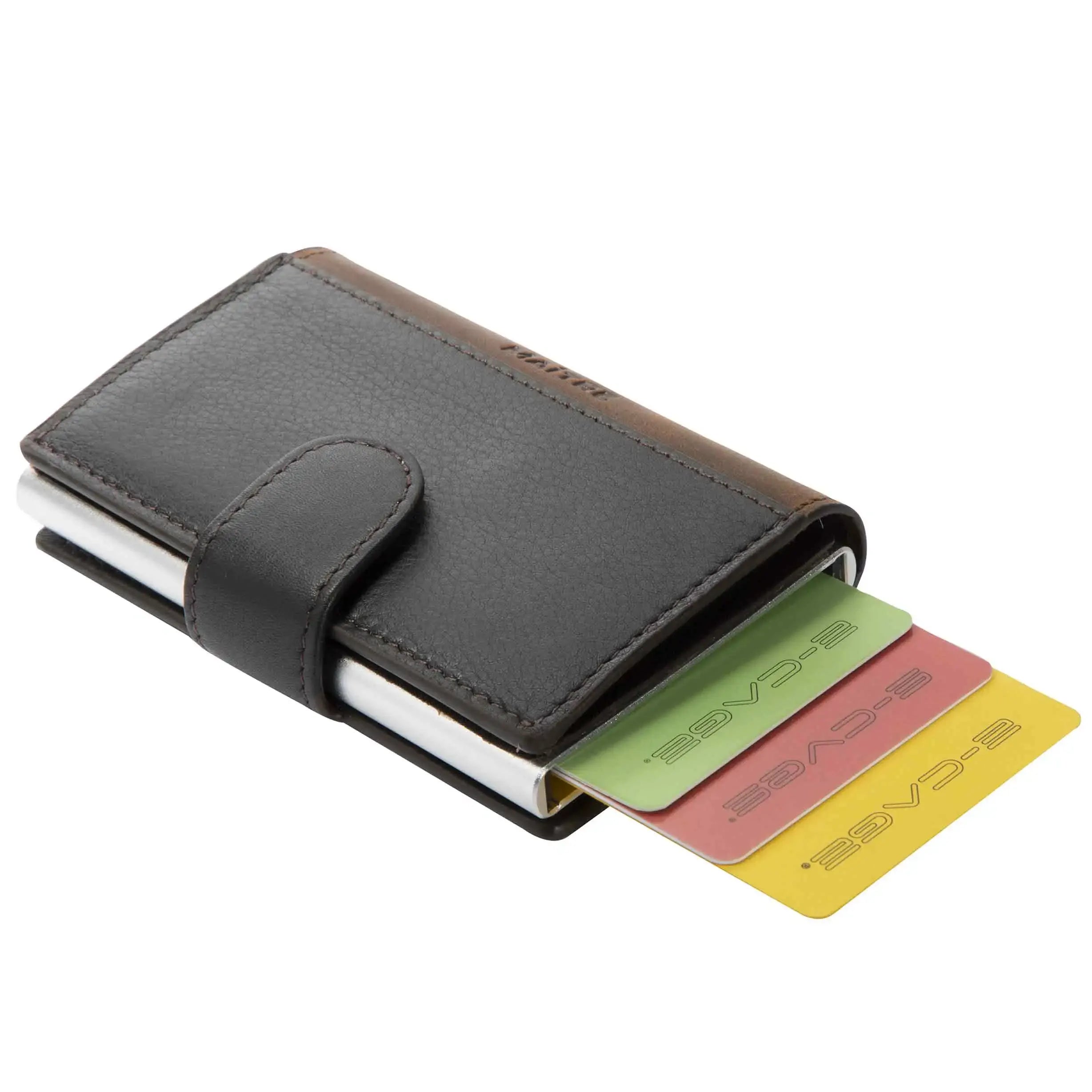 Maitre Bundenbach C-Two E-Cage SV8 Geldbörse 10 cm - Dark Brown