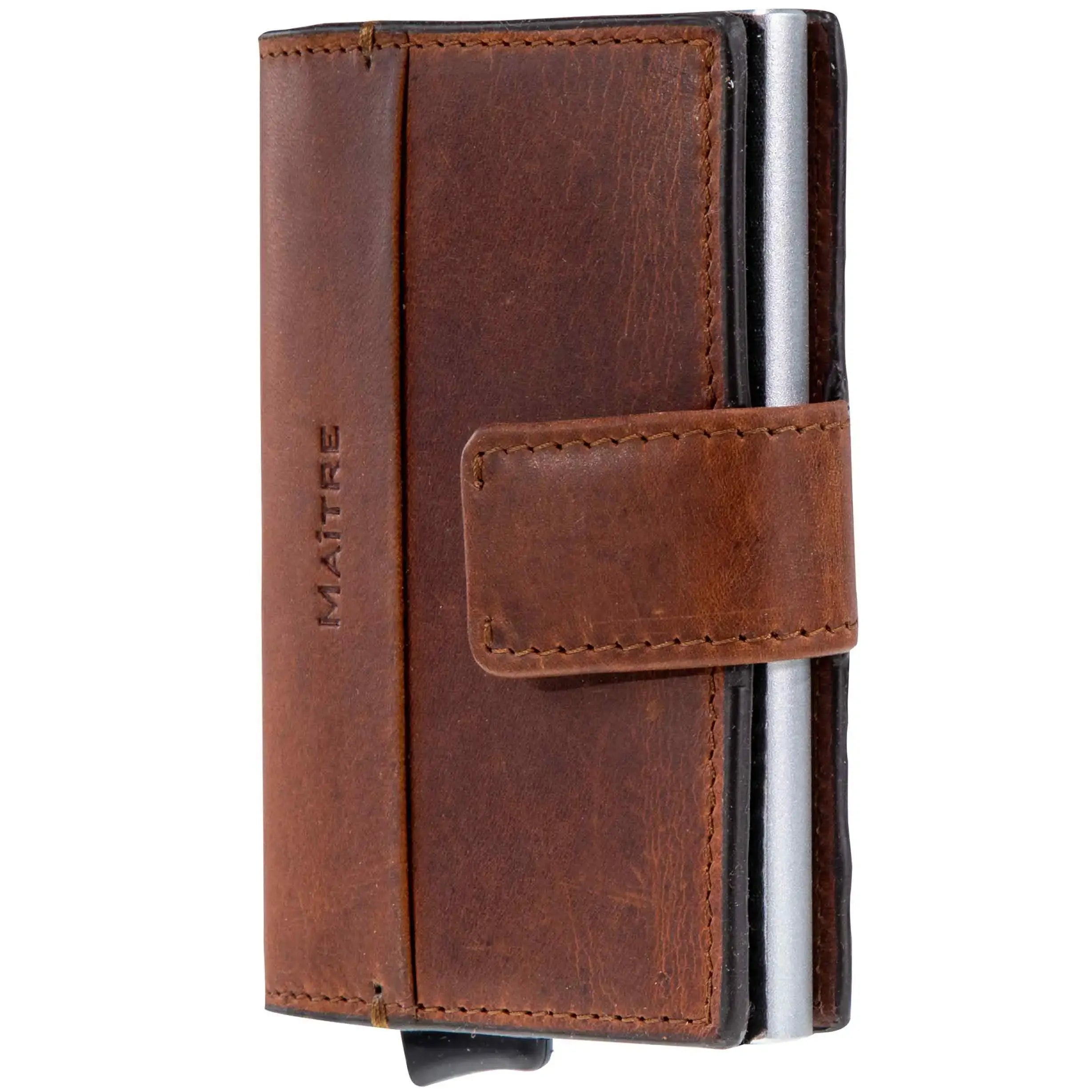 Maitre Birkenfeld C-Two E-Cage SV8 Geldbörse 10 cm - Cognac