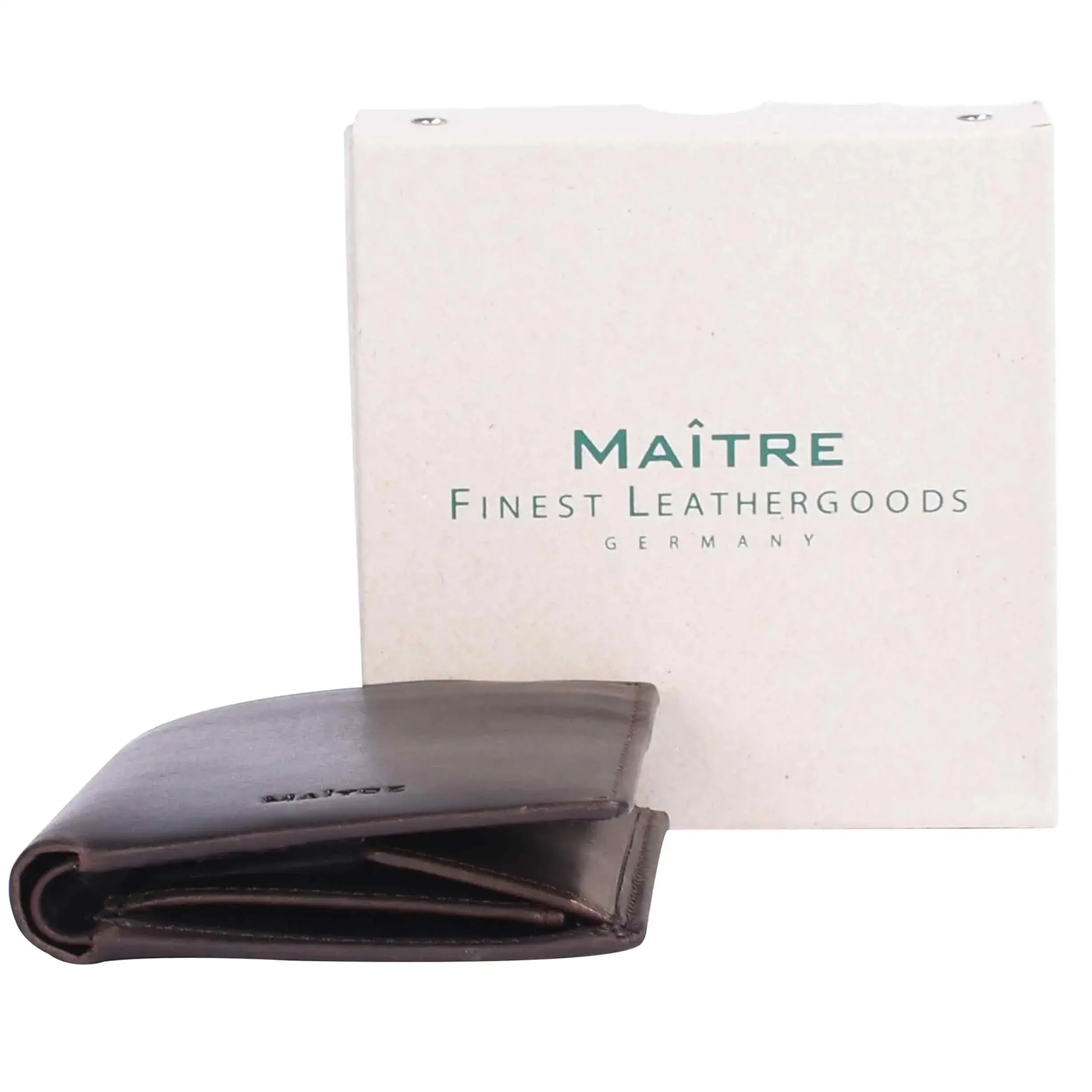 Maitre Birkheim Habert Billfold SV3 9 cm - Dark Brown