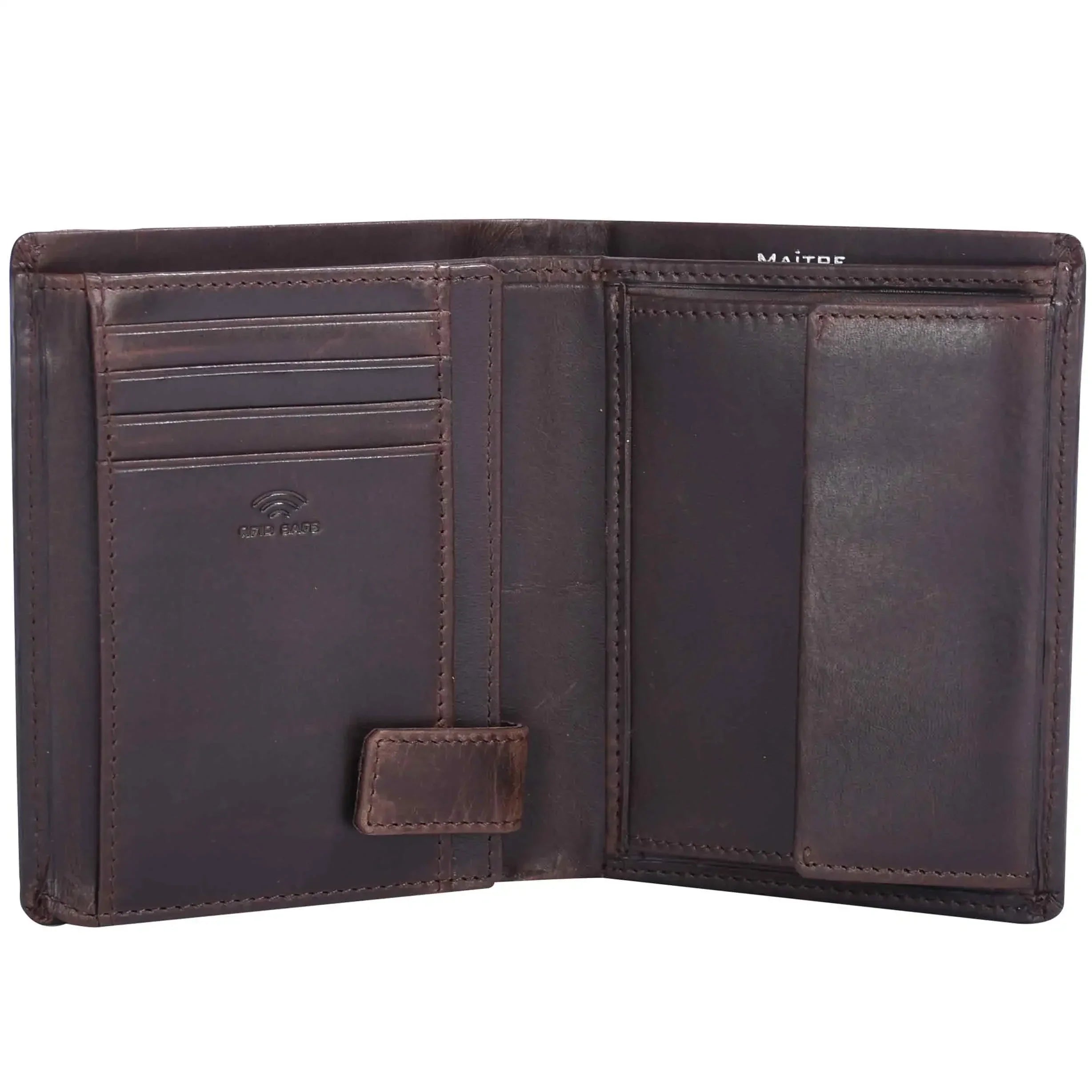 Maitre Birkheim Friedolf Billfold V8 13 cm - Dark Brown