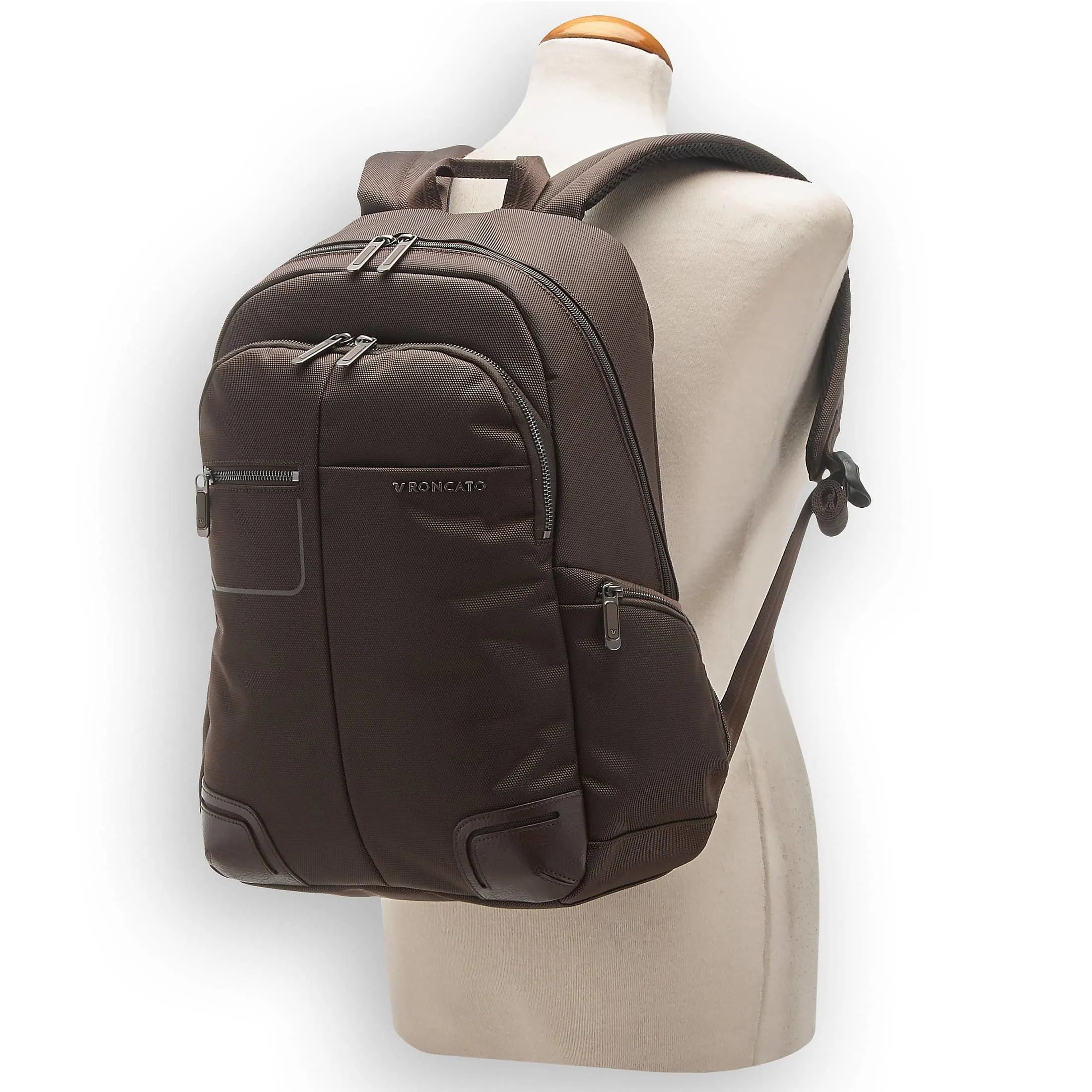 Roncato Wall Street Laptop Rucksack 43 cm - brown