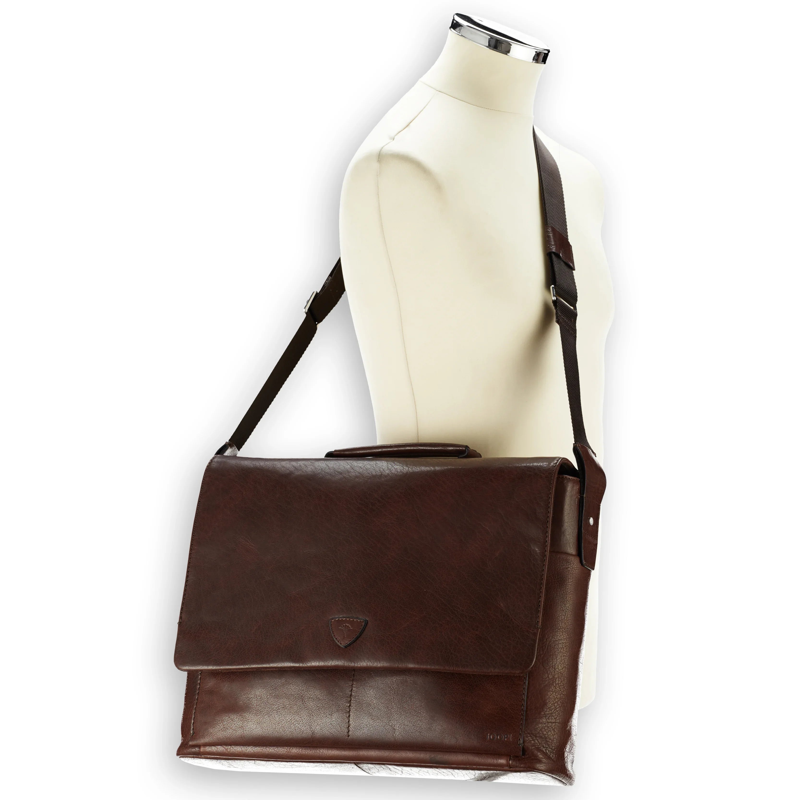 Joop Brenta Kreon Briefbag MHF 40 cm - dark brown