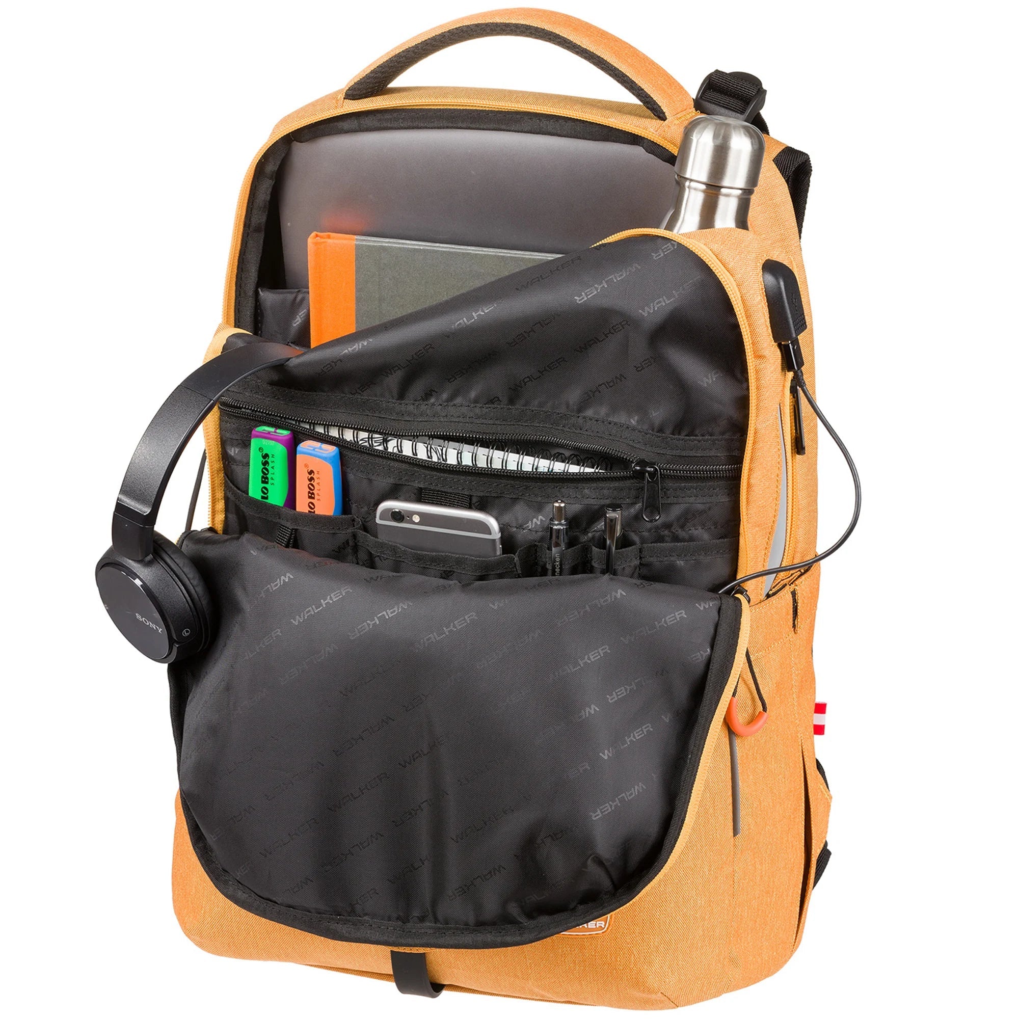 Walker Bags Elite Backpack Melange 46 cm - Mustard Melange