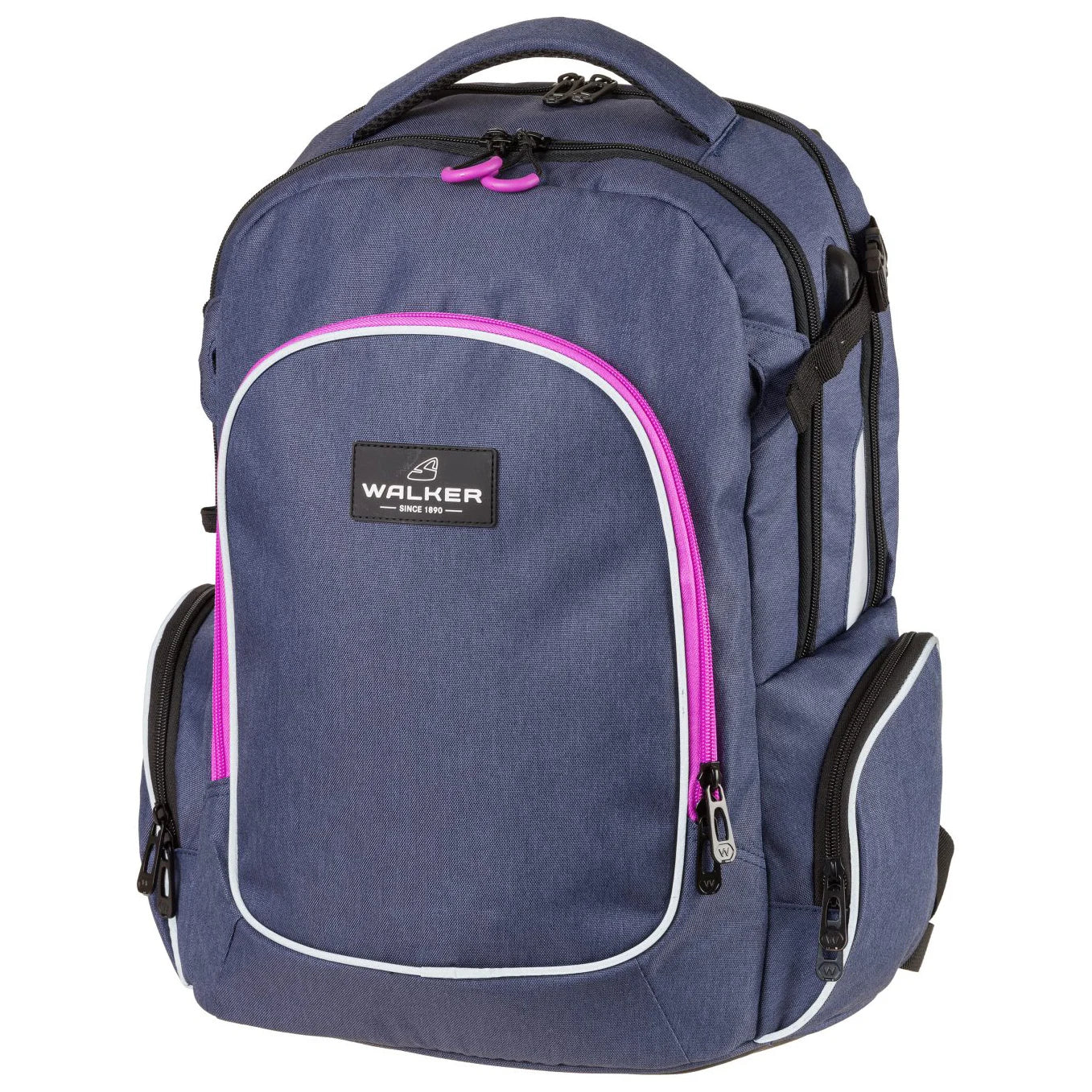 Walker Bags Campus Evo Rucksack 46 cm Blue Ivy Pink