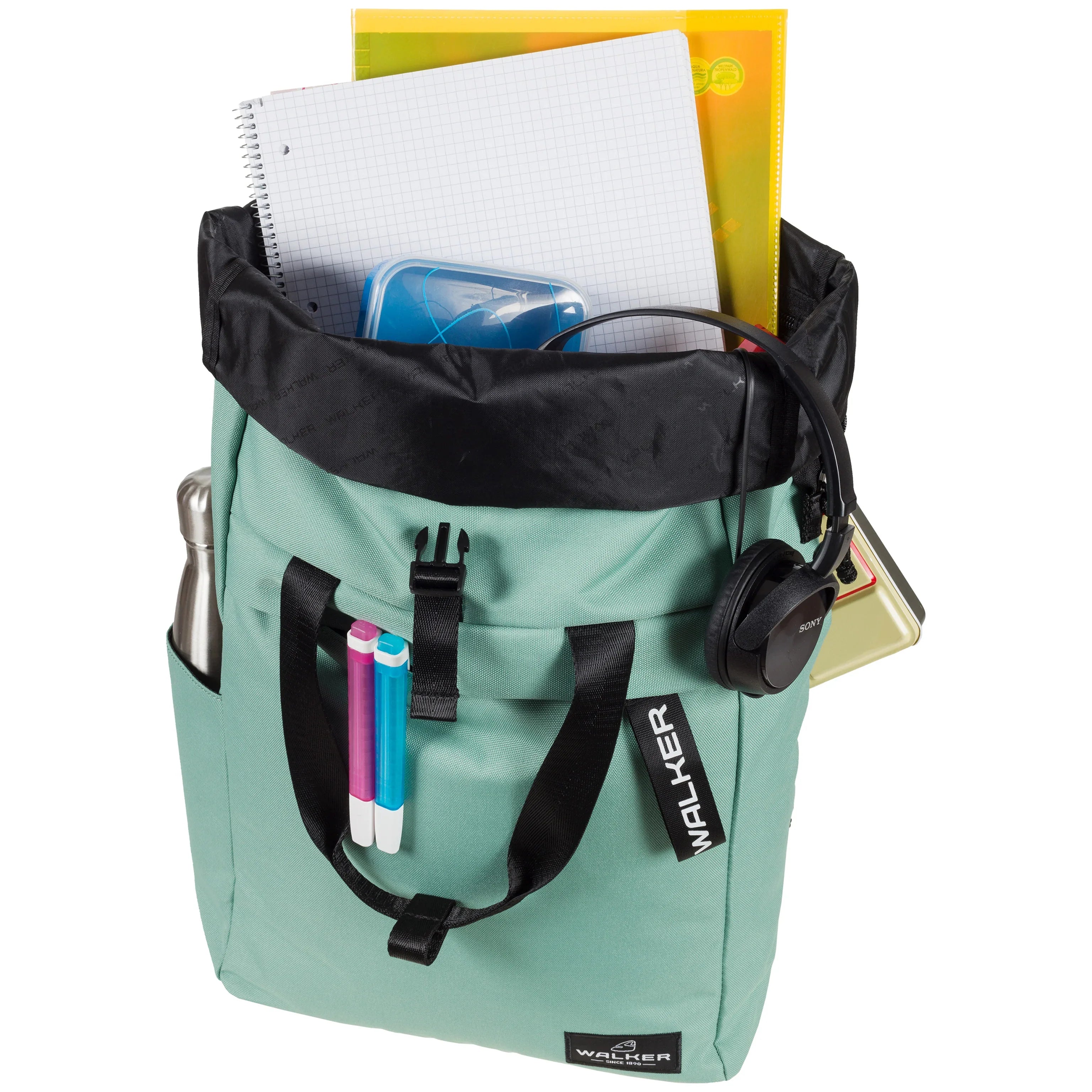 Walker Bags Roll Top Backpack 38 cm - Blue Camouflage