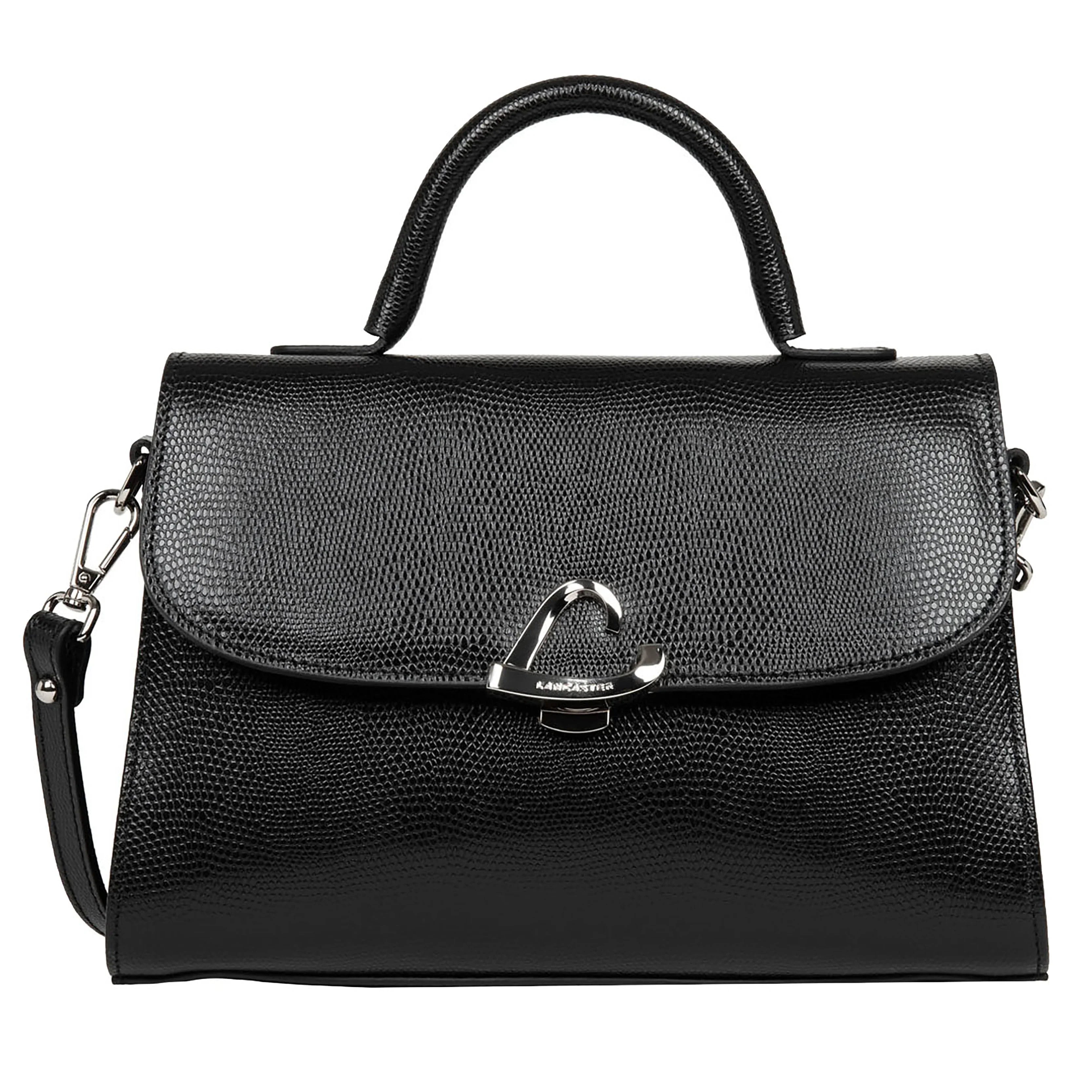 Lancaster Lucertola Handle Bag 26 cm - Noir