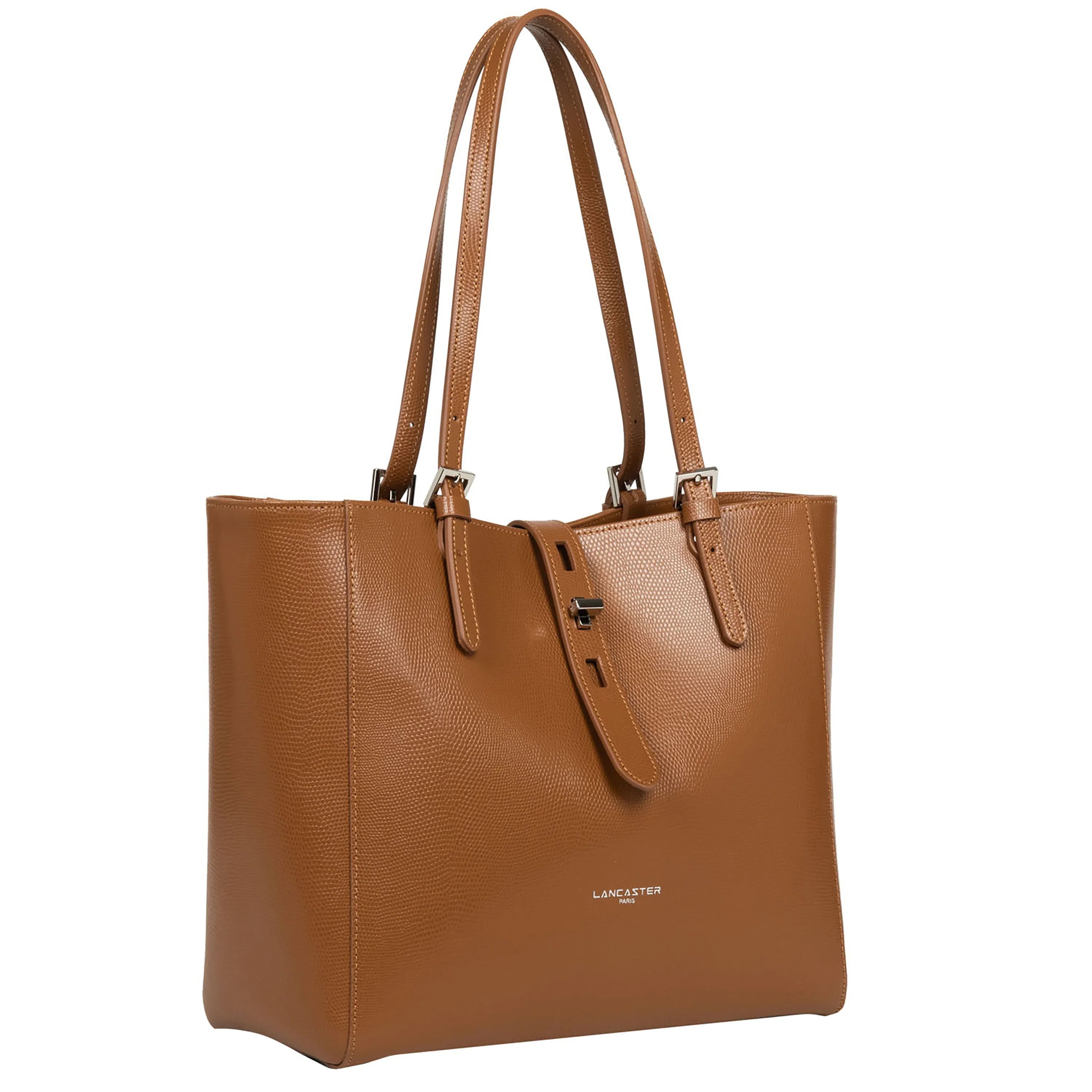 Lancaster Lucertola Shoulder Bag 30 cm - Camel