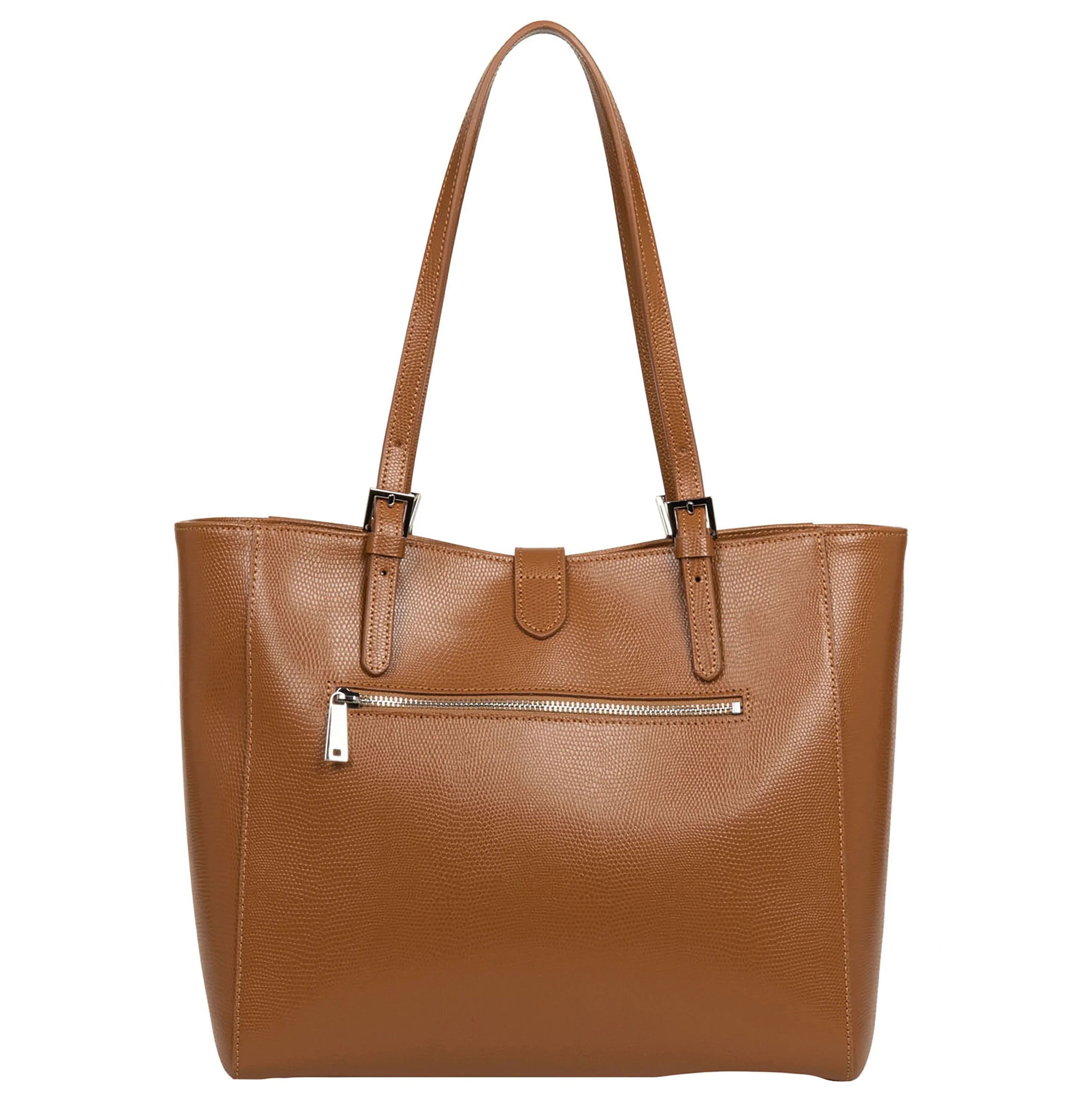 Lancaster Lucertola Shoulder Bag 30 cm - Camel