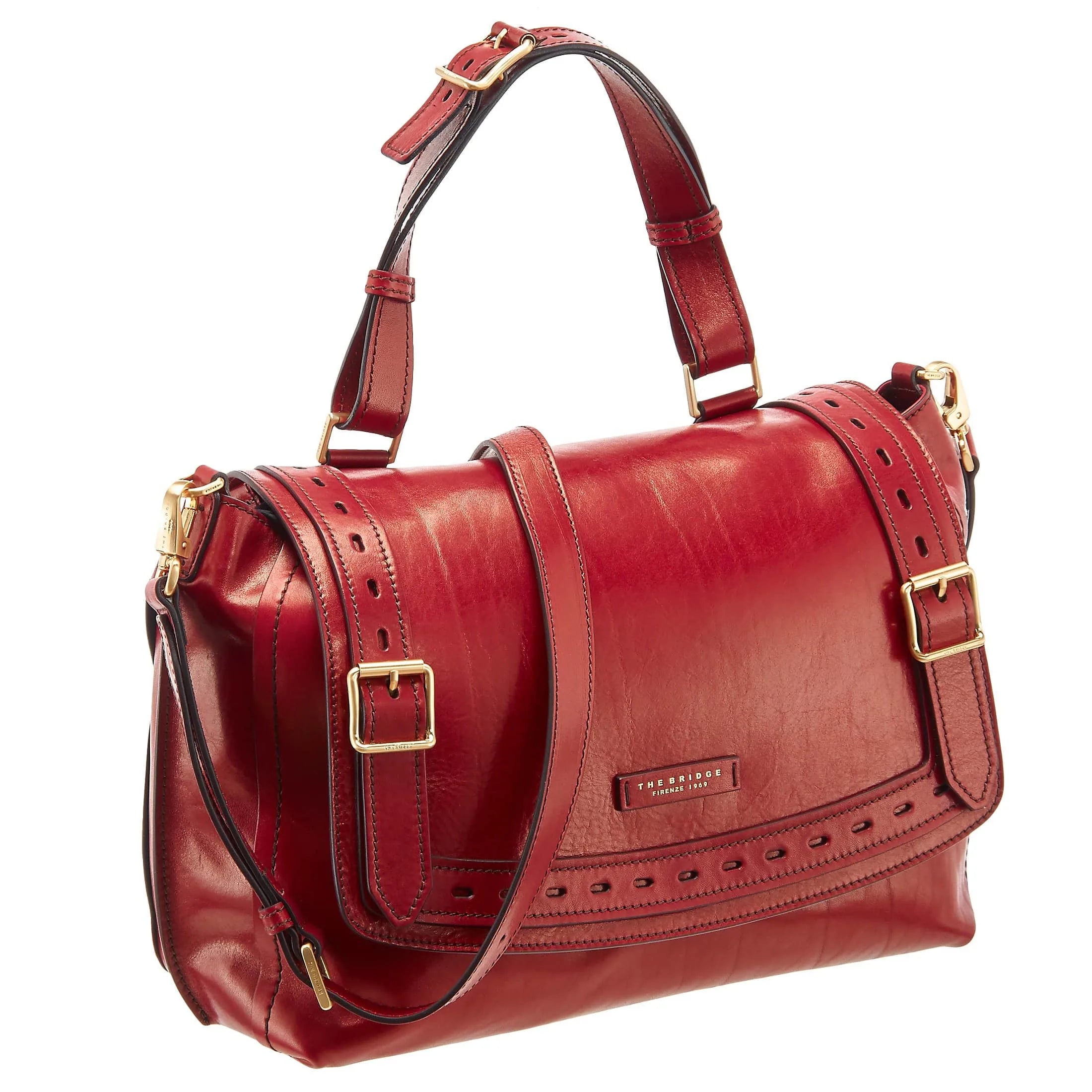 The Bridge Calimala handbag 35 cm - rosso ribes