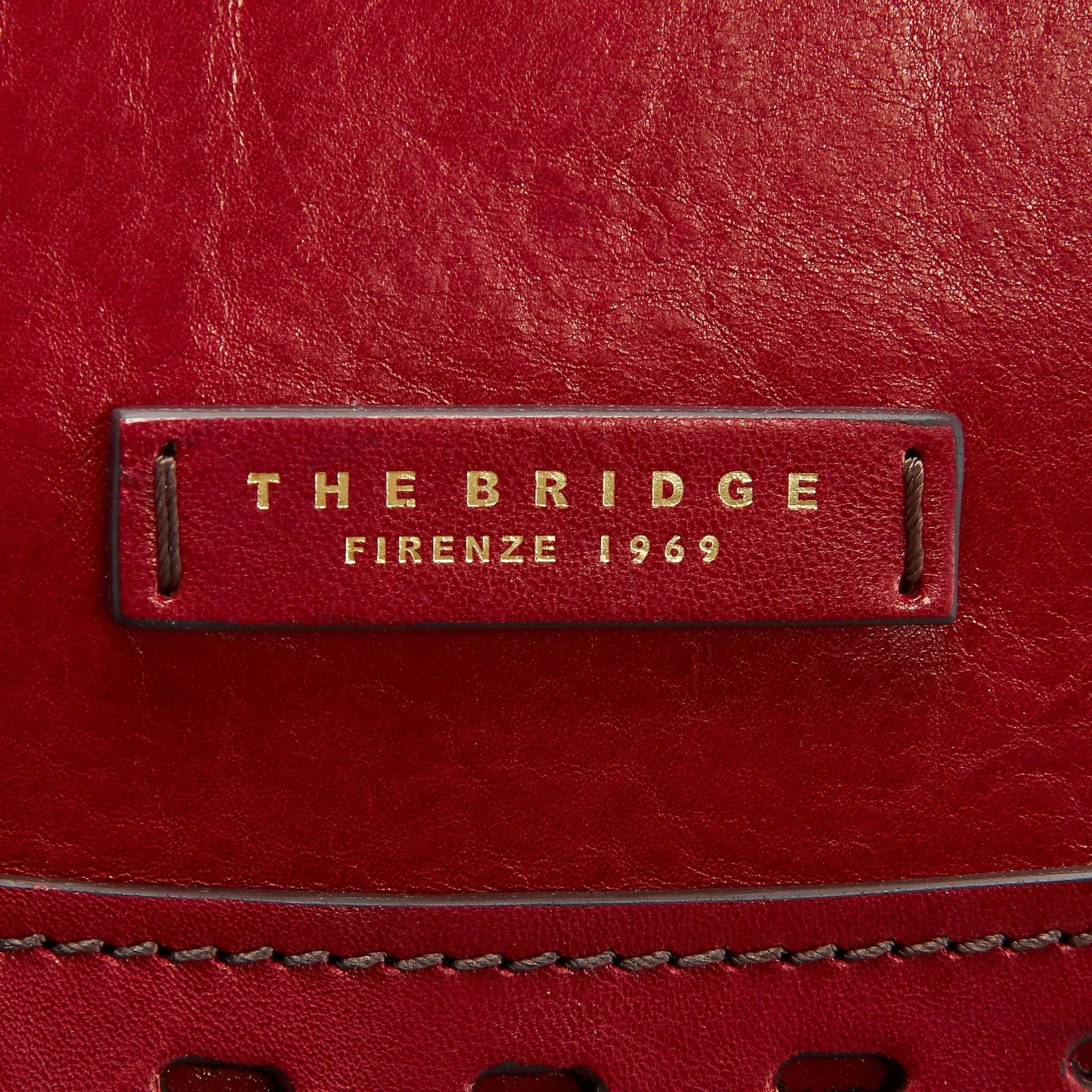 The Bridge Calimala handbag 35 cm - rosso ribes