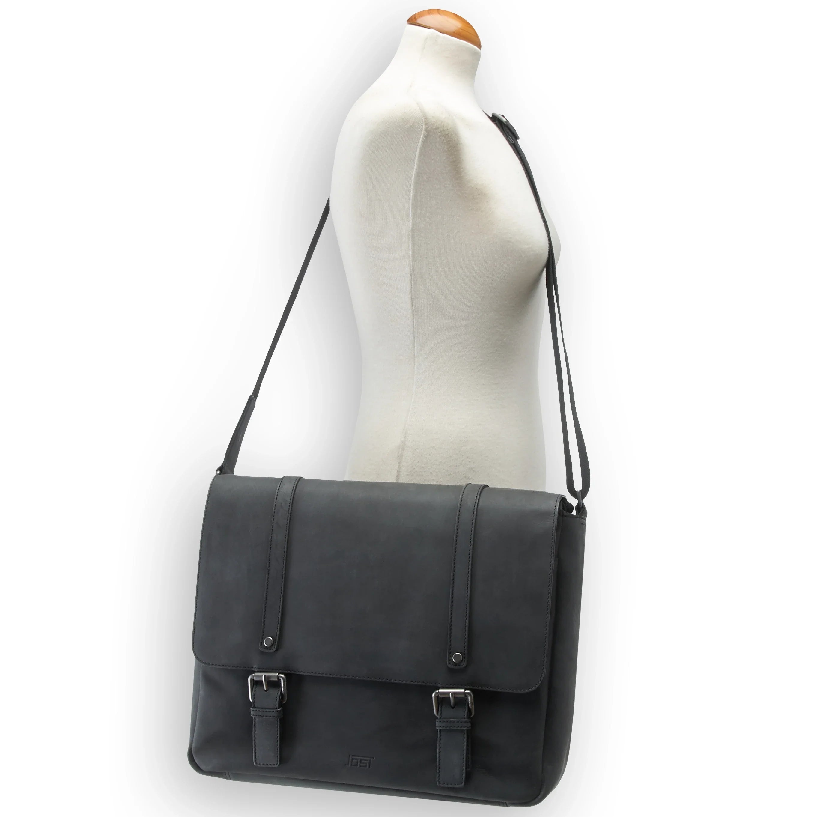 Jost Salo shoulder bag L 38 cm - brown