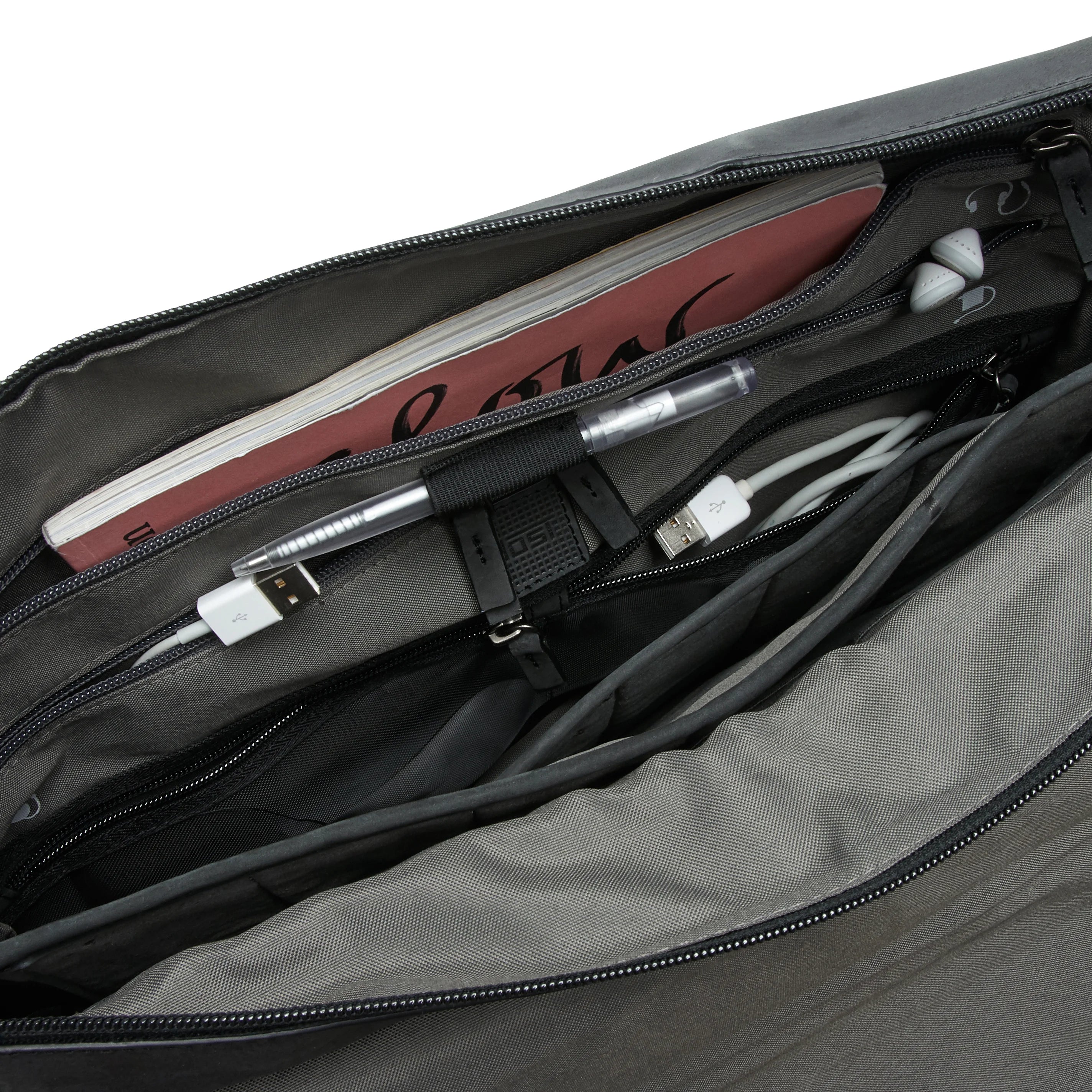 Jost Salo shoulder bag L 38 cm - brown