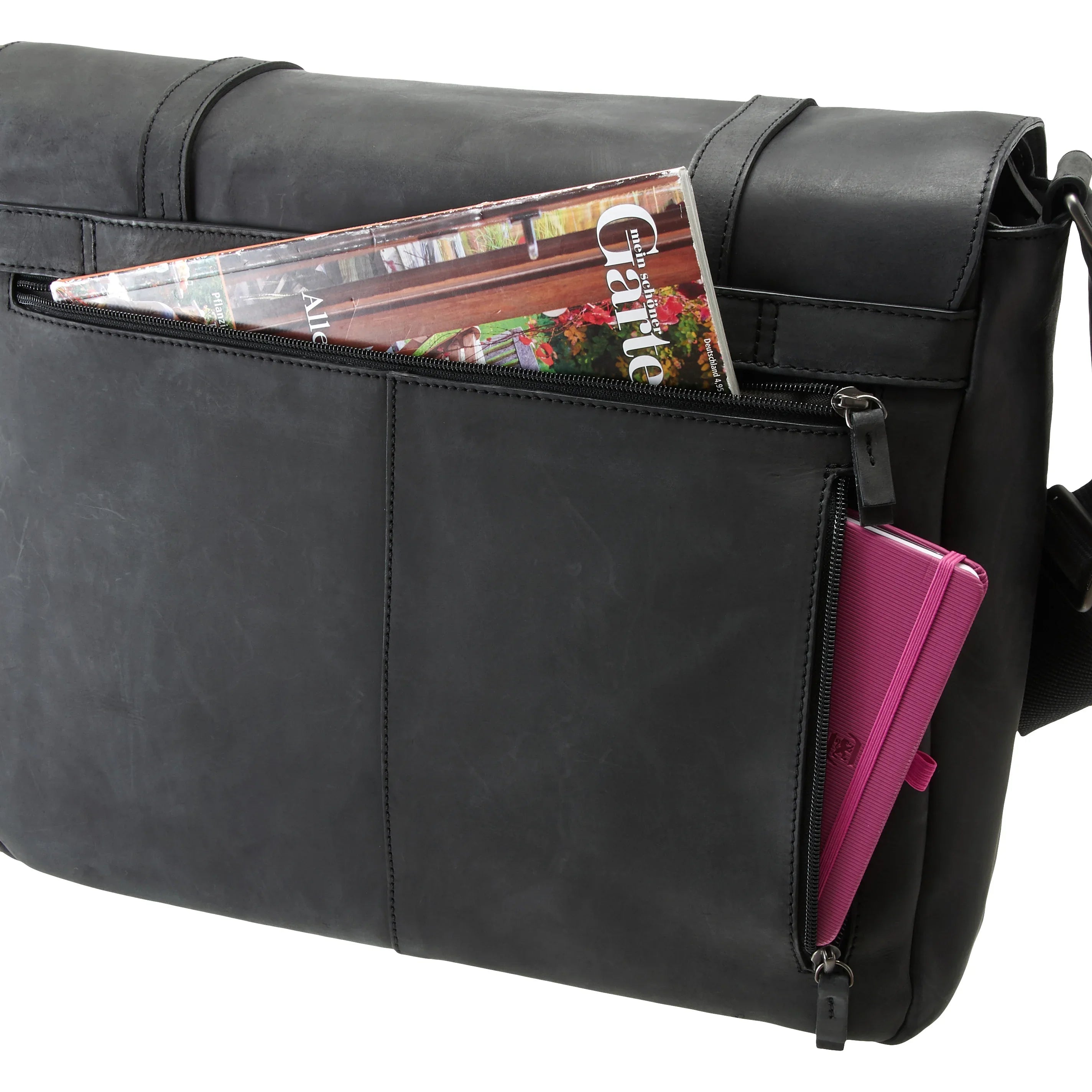 Jost Salo shoulder bag L 38 cm - brown