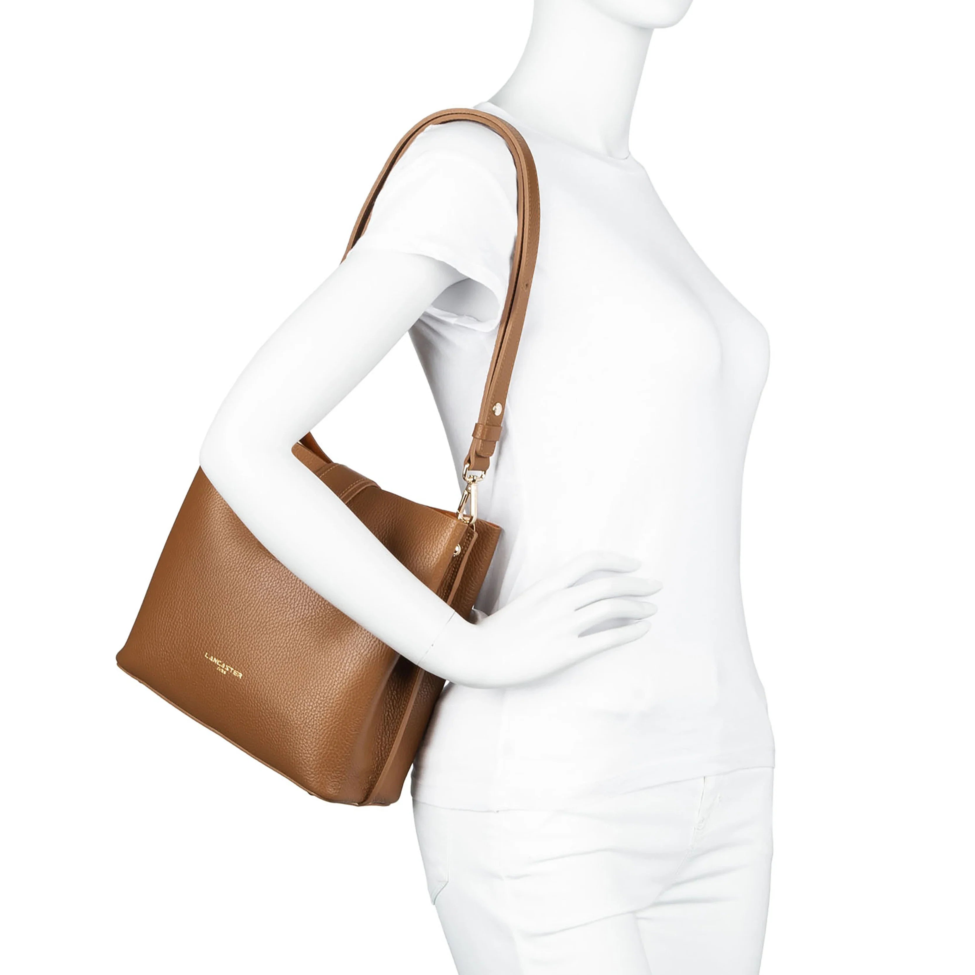 Lancaster Foulonne Double Bucket Bag 25 cm - Carmin in Blush