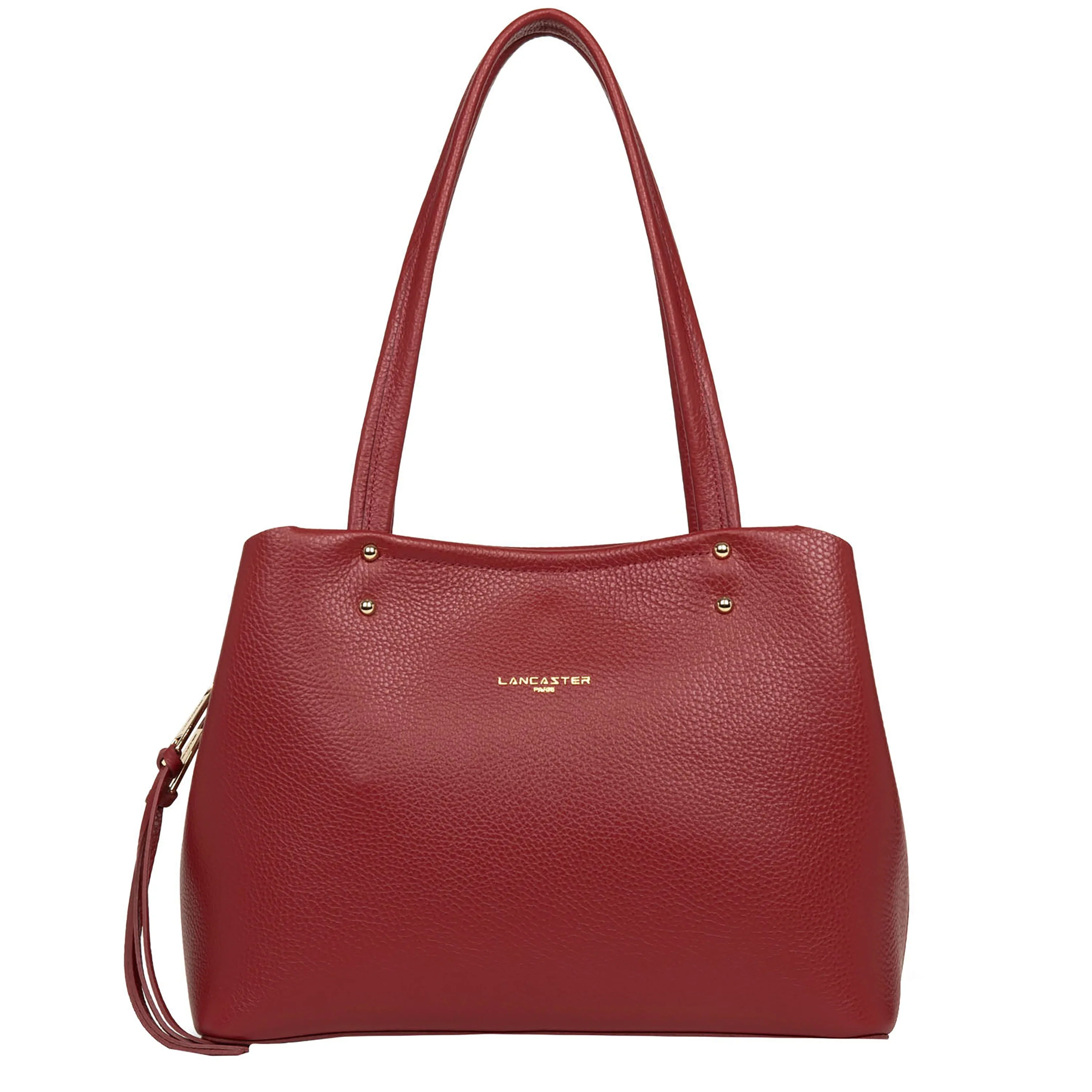 Lancaster Foulonne Double Handle Bag 30 cm - Carmine in Blush