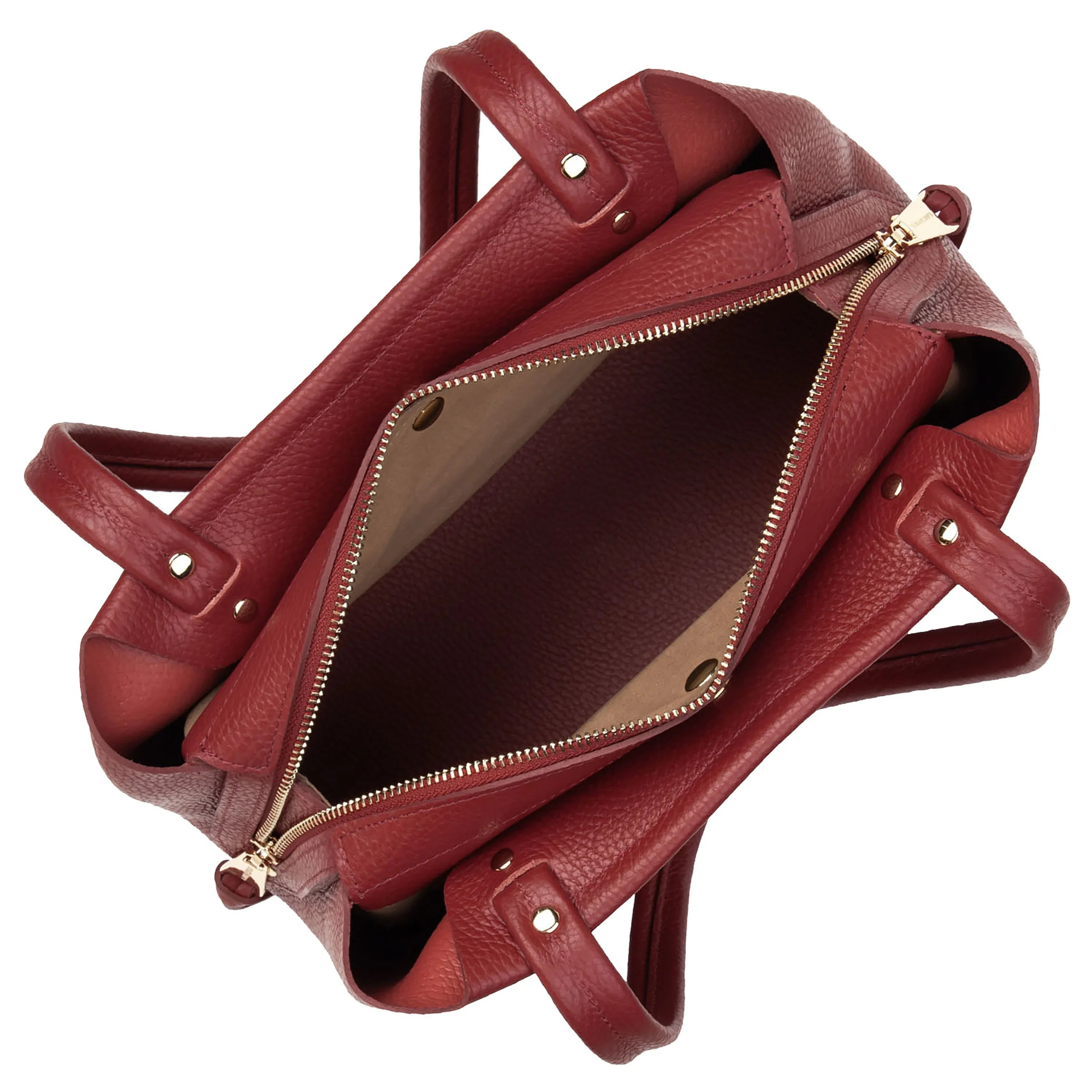 Lancaster Foulonne Double Handle Bag 30 cm - Carmine in Blush