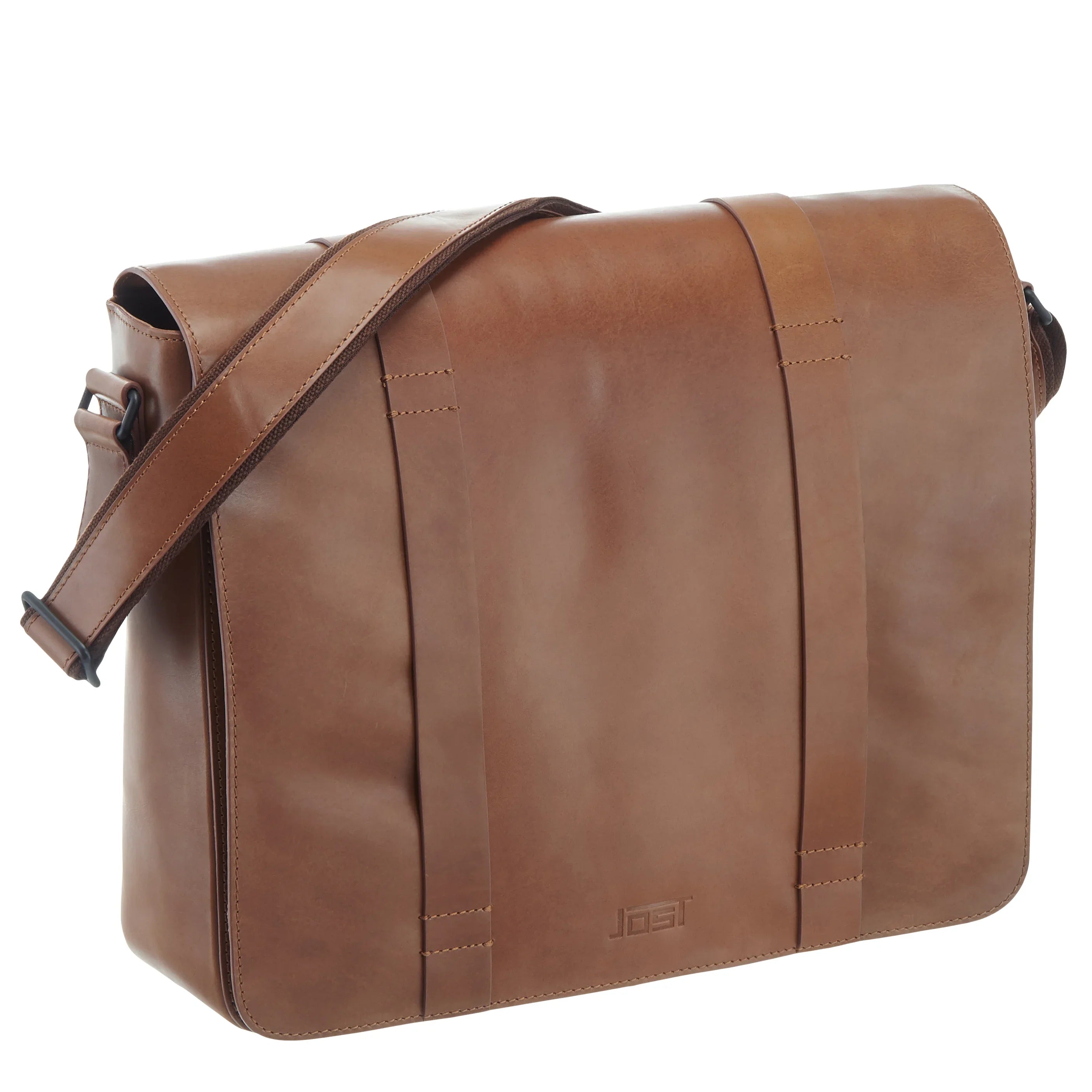 Jost Aarhus shoulder bag 38 cm - cognac