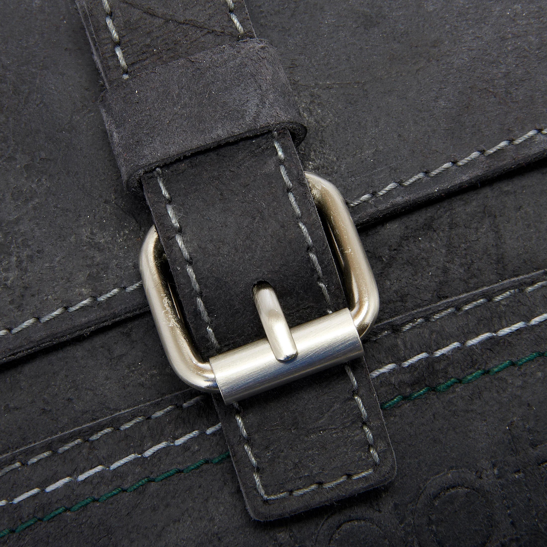 Bugatti Kensington leather shoulder bag 27 cm - anthracite