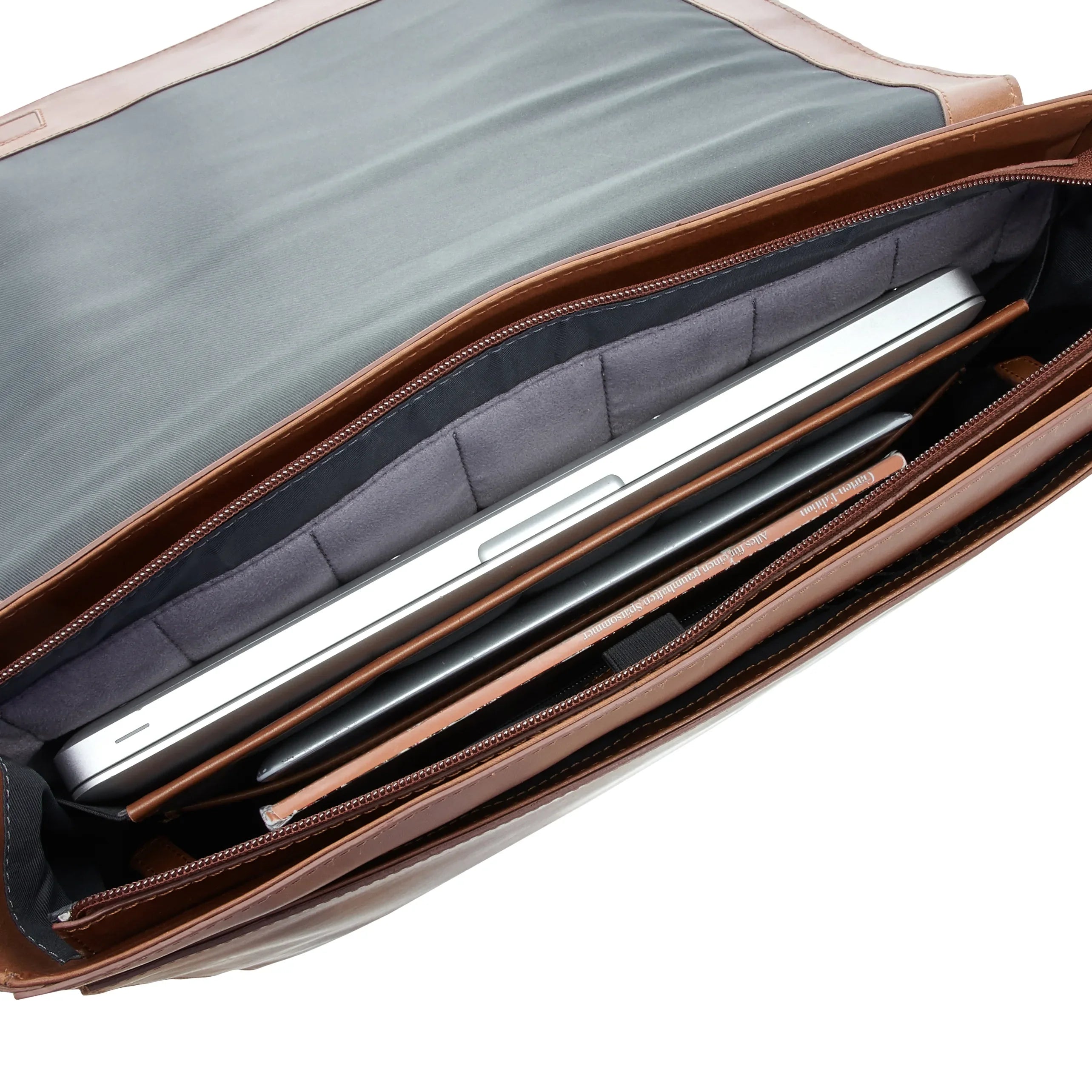 Jost Aarhus Schultertasche 38 cm - cognac