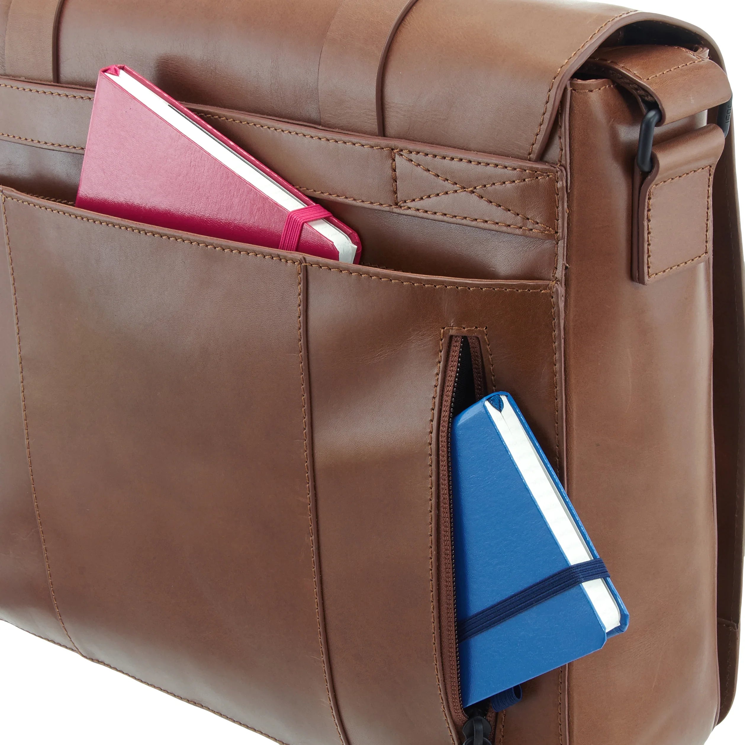 Jost Aarhus Schultertasche 38 cm - cognac