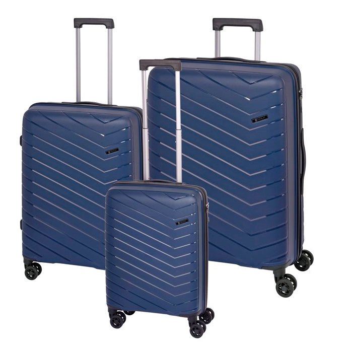 Check In Orlando trolley set 3 pieces. - Blue