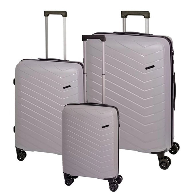 Check In Orlando trolley set 3 pieces. - Silver
