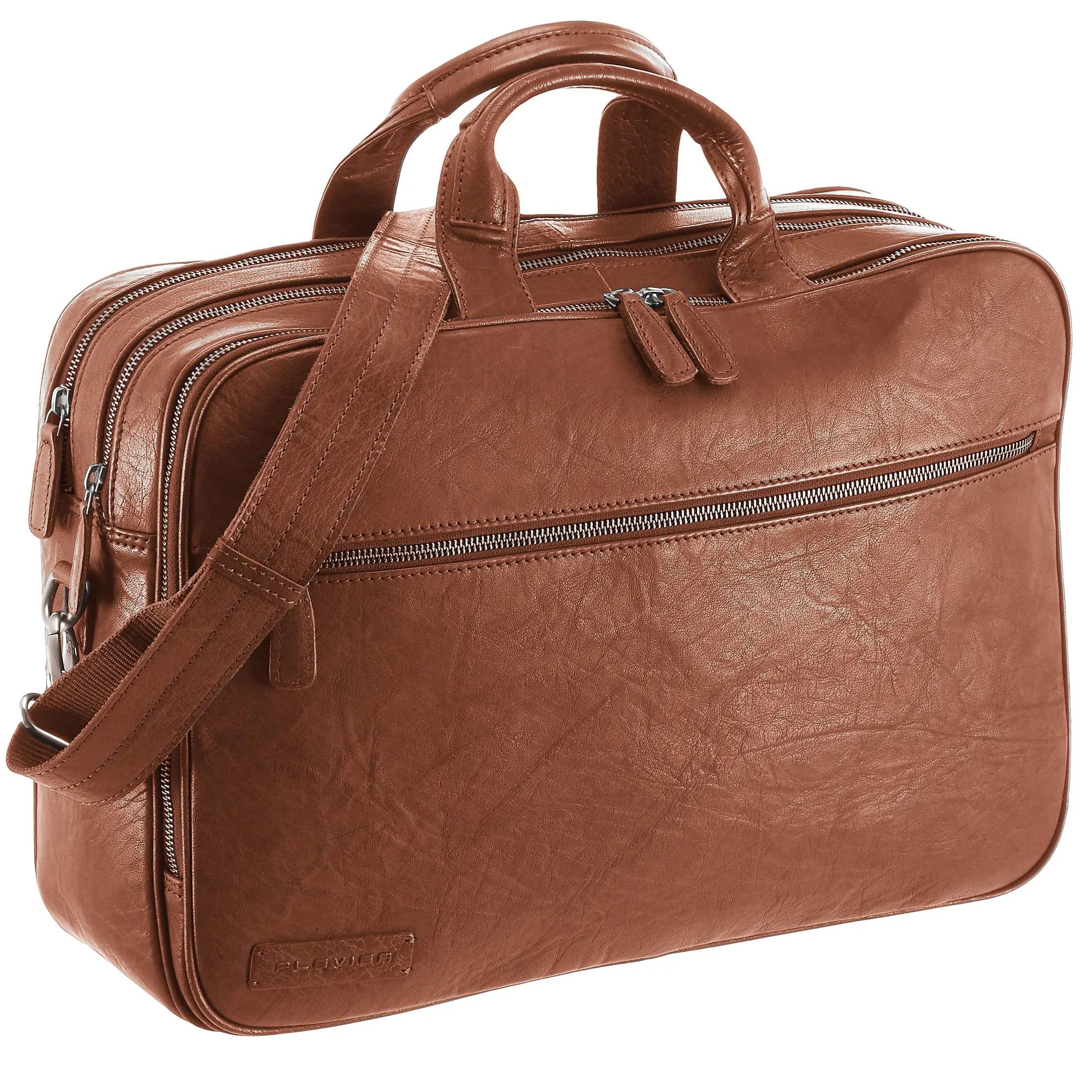 Plevier 600er Serie Aktentasche 39 cm - cognac