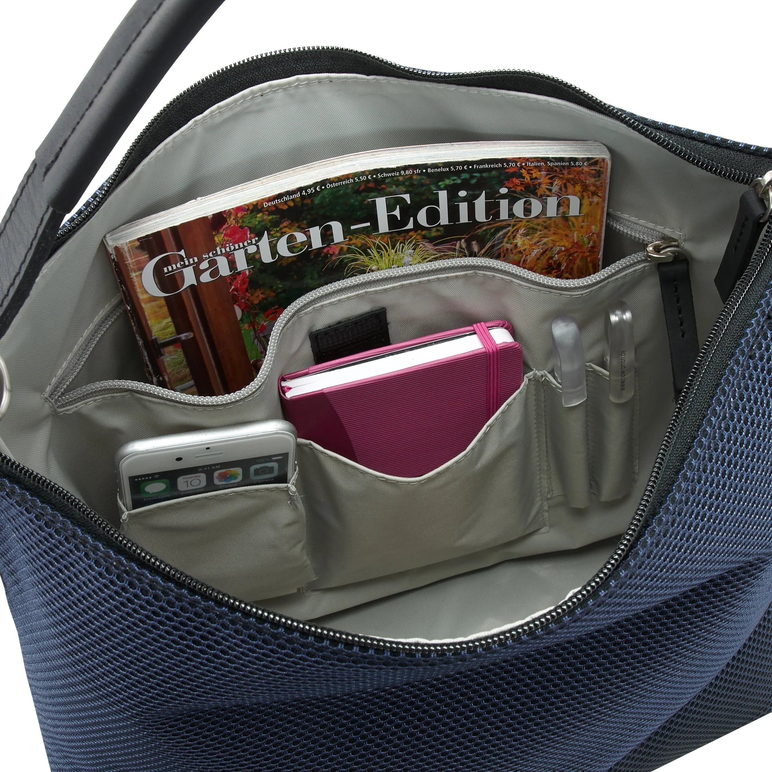 Jost Mesh Hobo Bag shoulder bag 30 cm - blue