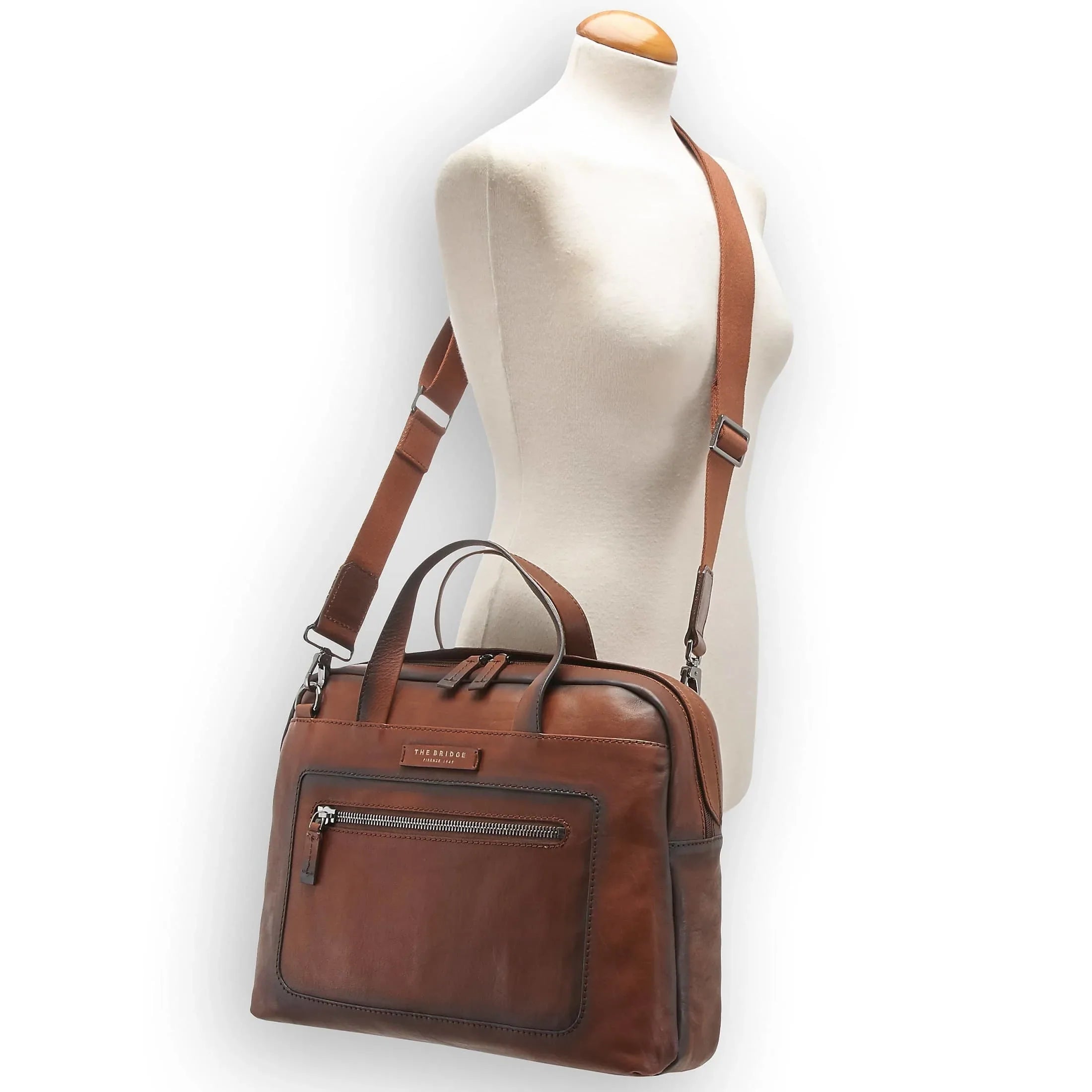 The Bridge Freestyle Briefcase 40 cm - dark blue