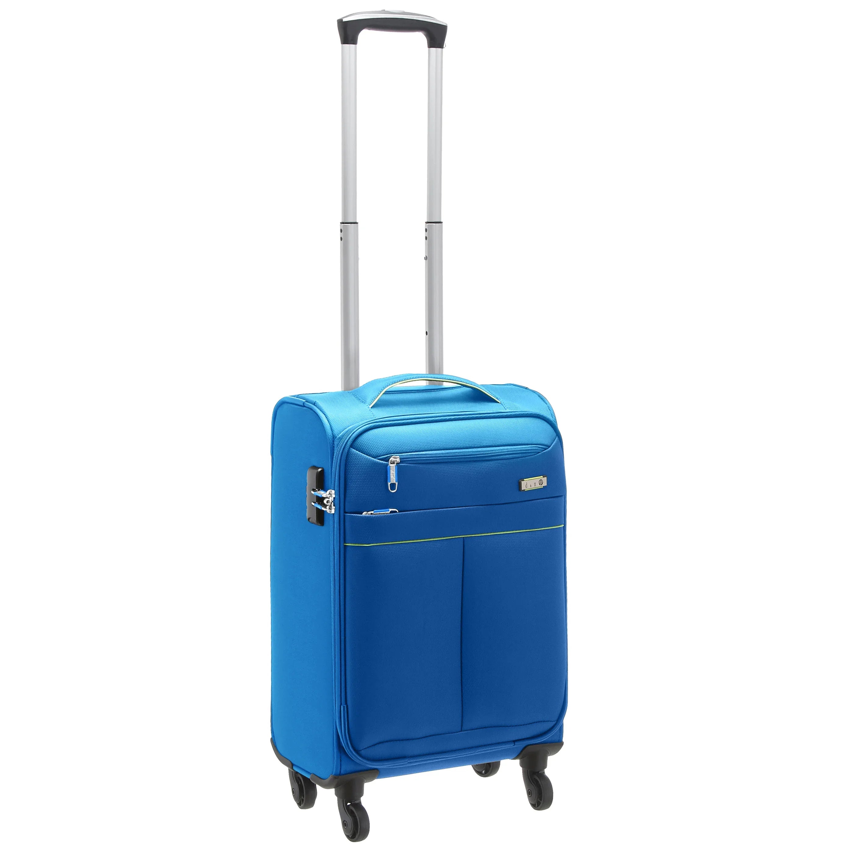d&n Travel Line 6704 4-wheel cabin trolley 55 cm - blue