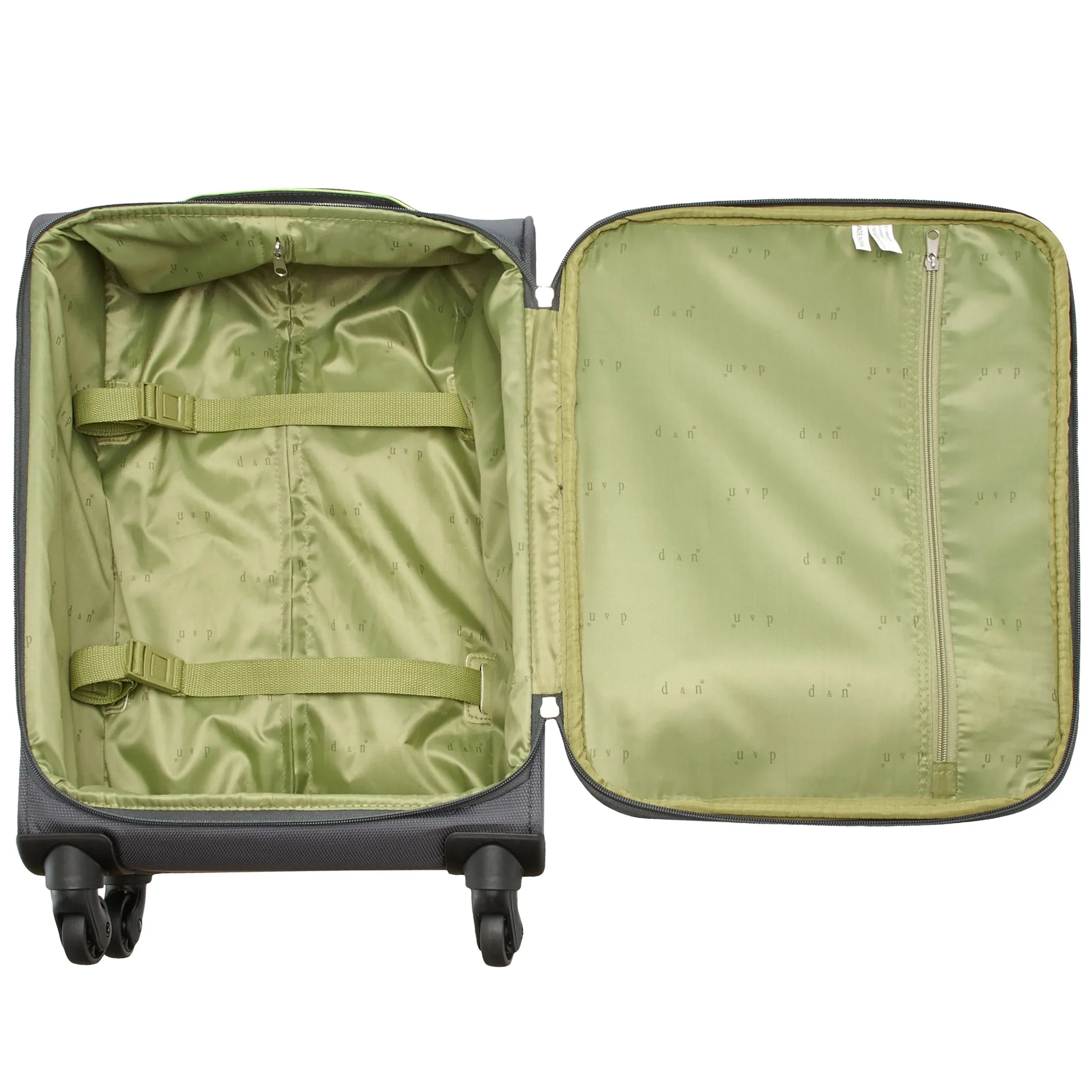 d&n Travel Line 6704 4-wheel cabin trolley 55 cm - blue